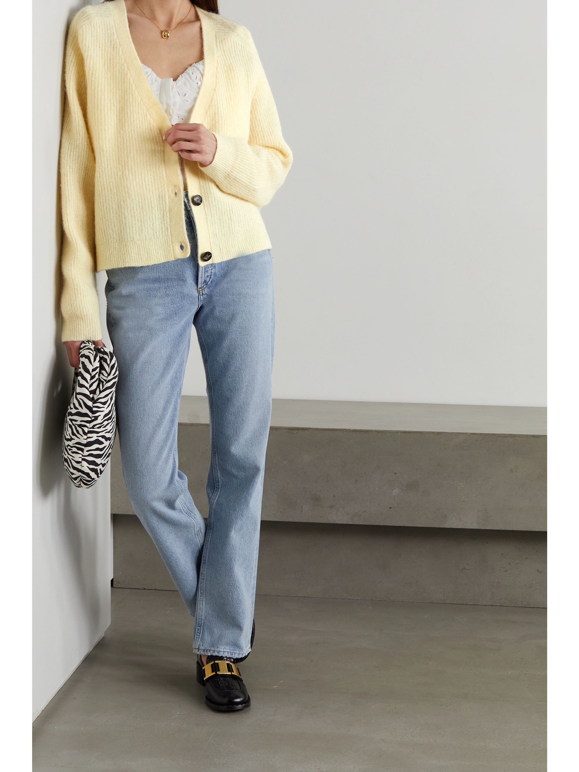 pastel knit cardigan