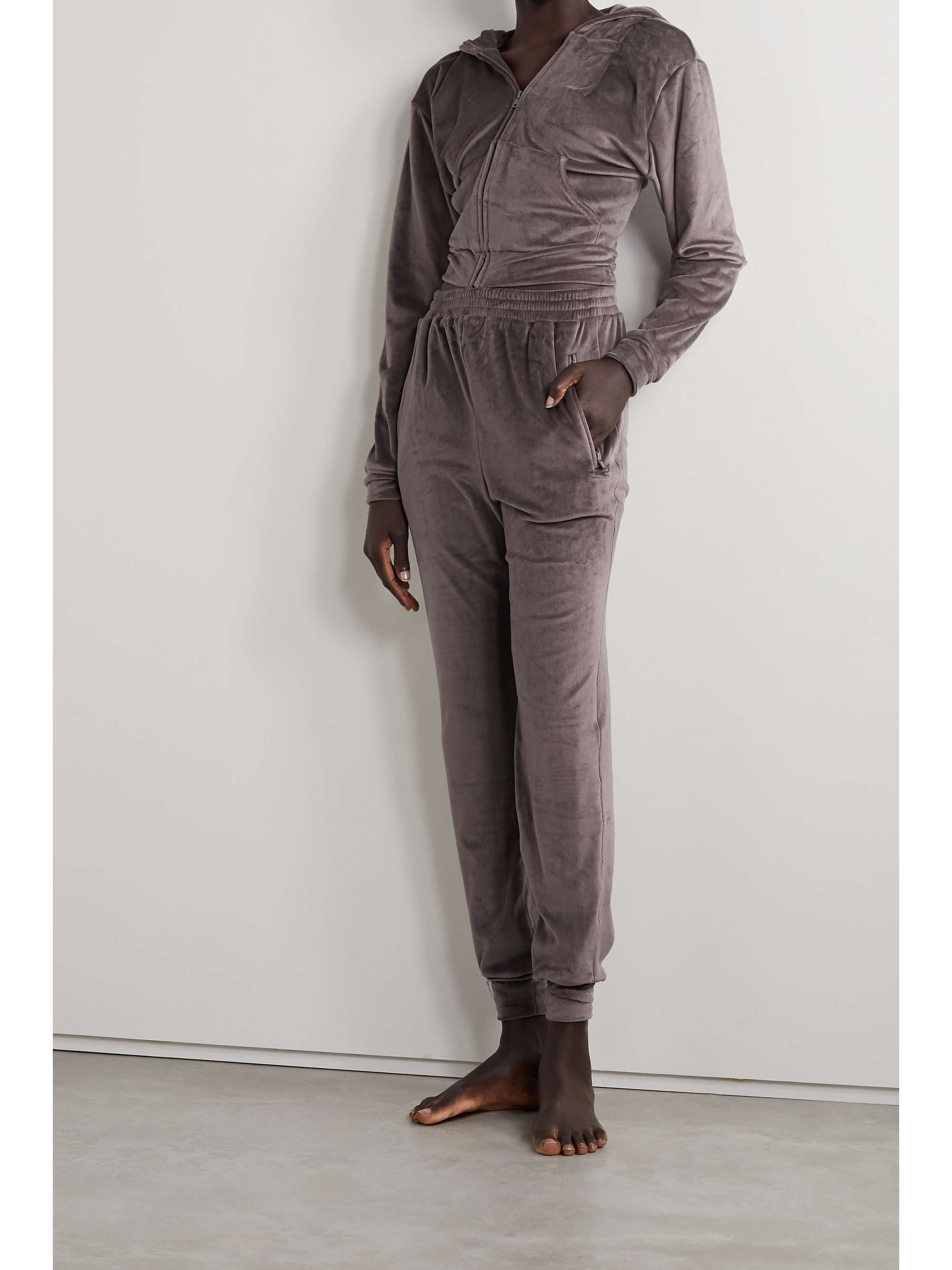 SKIMS Velour hoodie - Amethyst | NET-A-PORTER