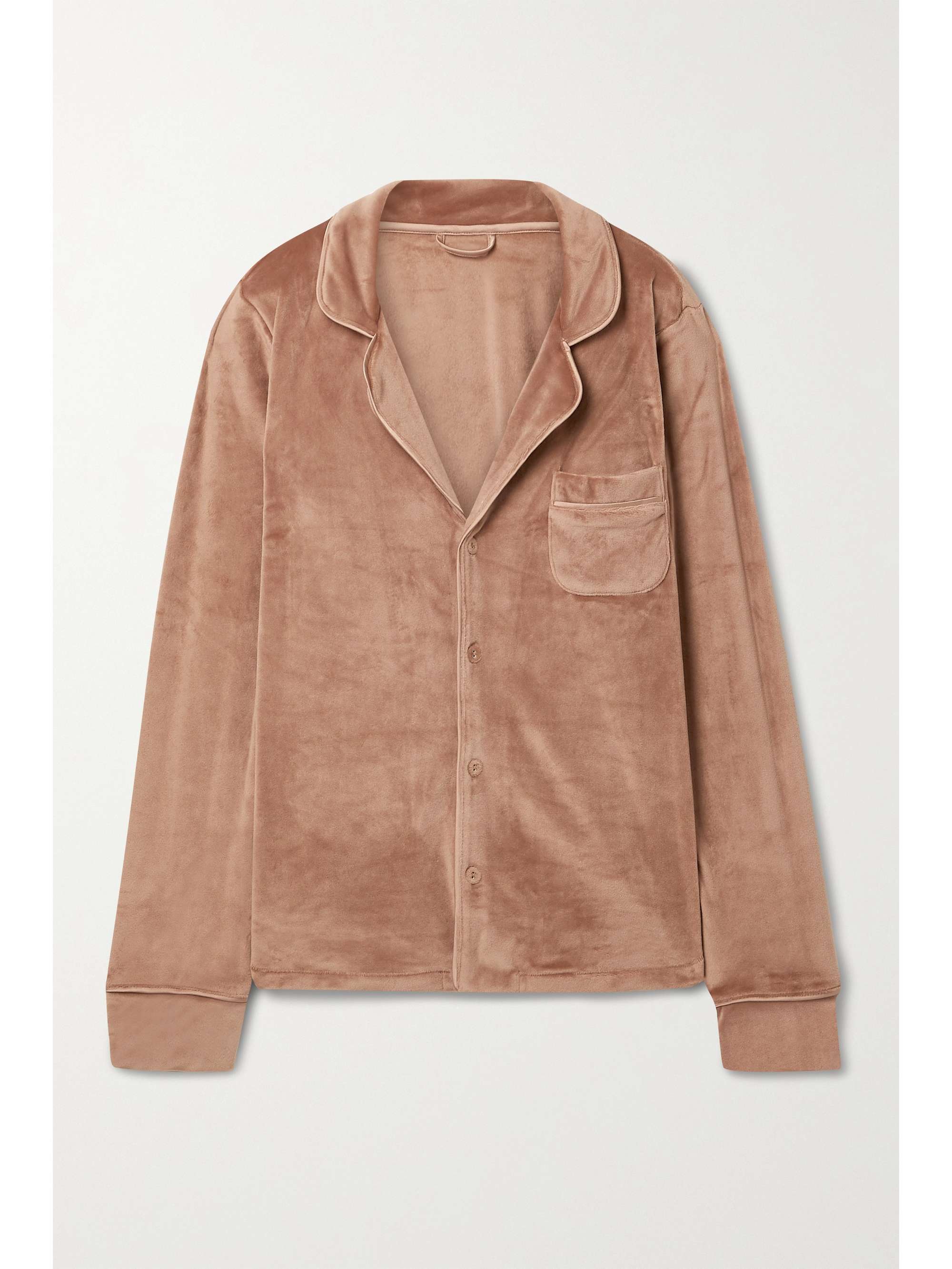 Brown Velour sleep shirt - Sienna 