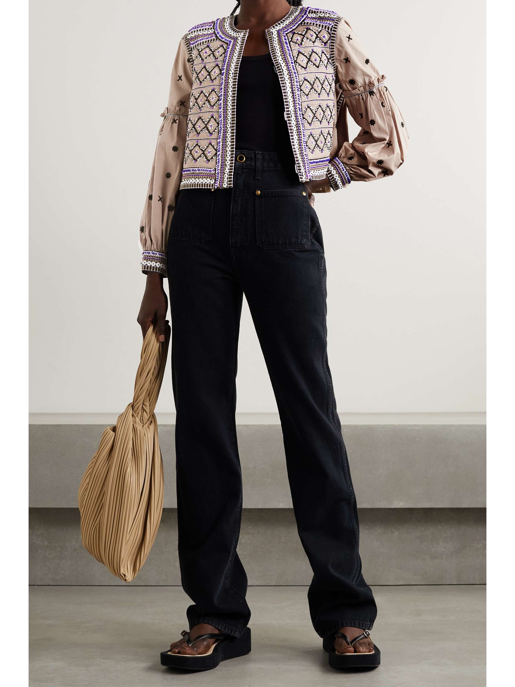 veronica beard embroidered jacket