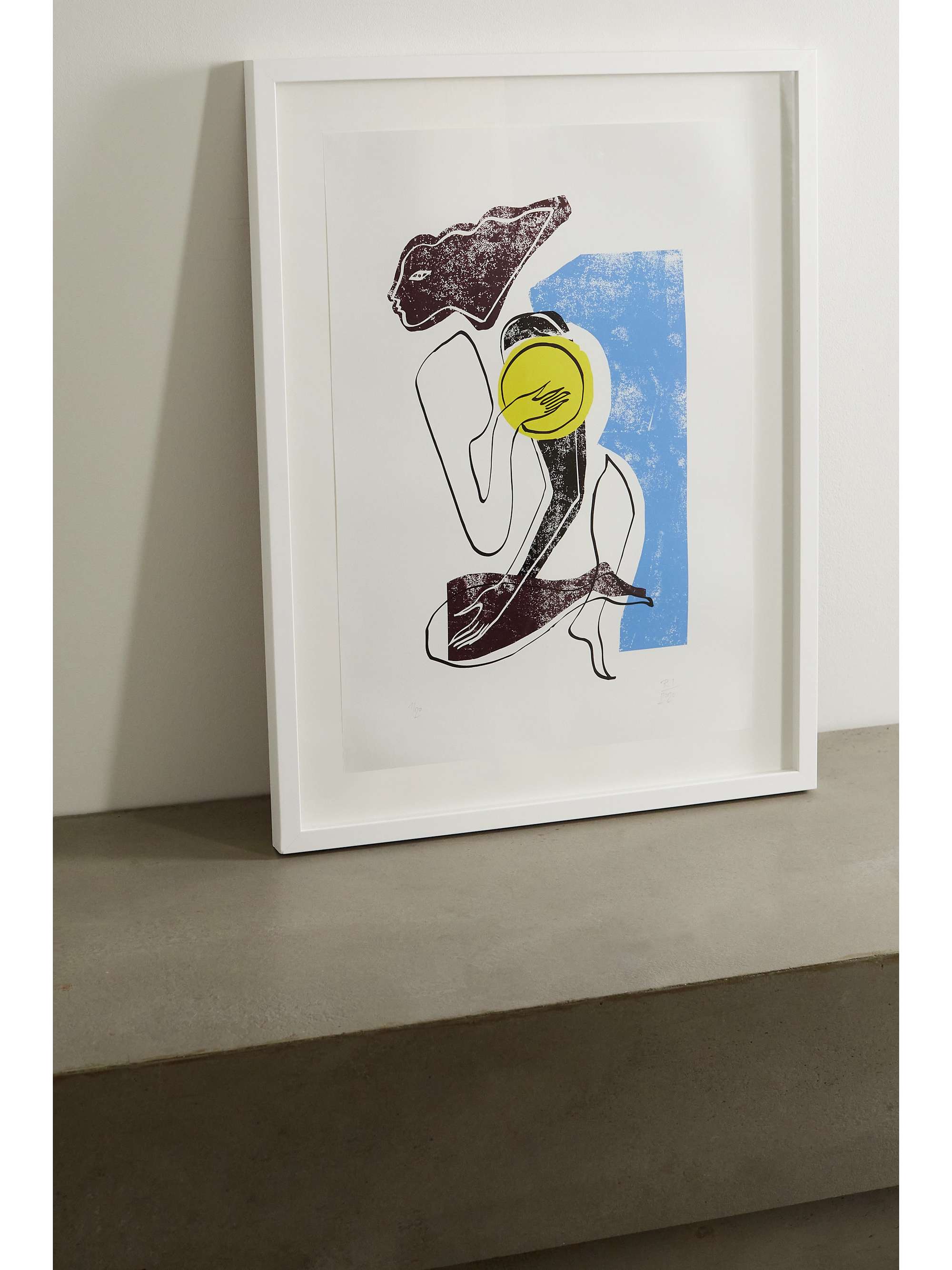 ROKSANDA Azalea Swimmer framed print, 23" x 33"