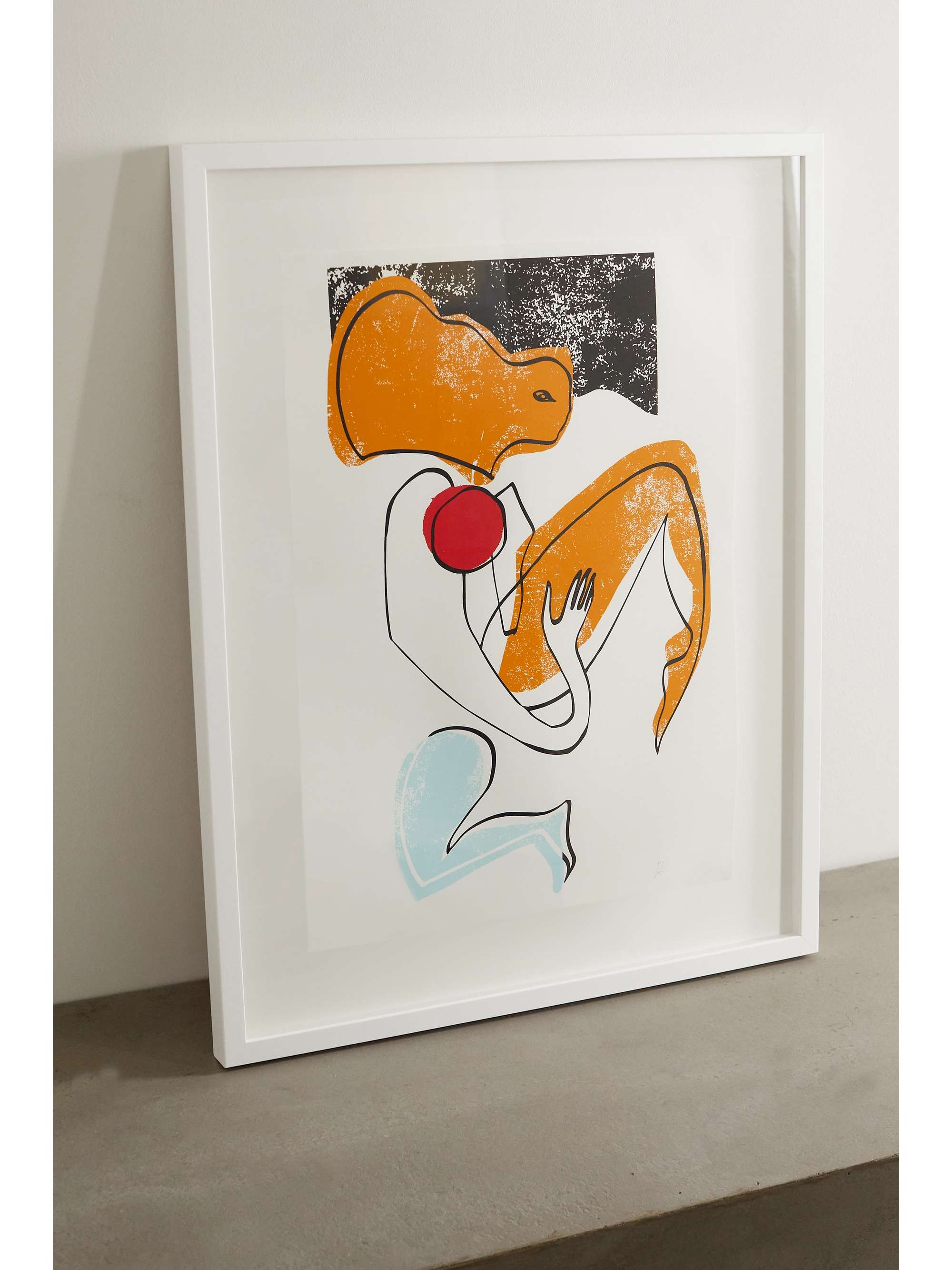 ROKSANDA Azalea Swimmer framed print, 23" x 33"