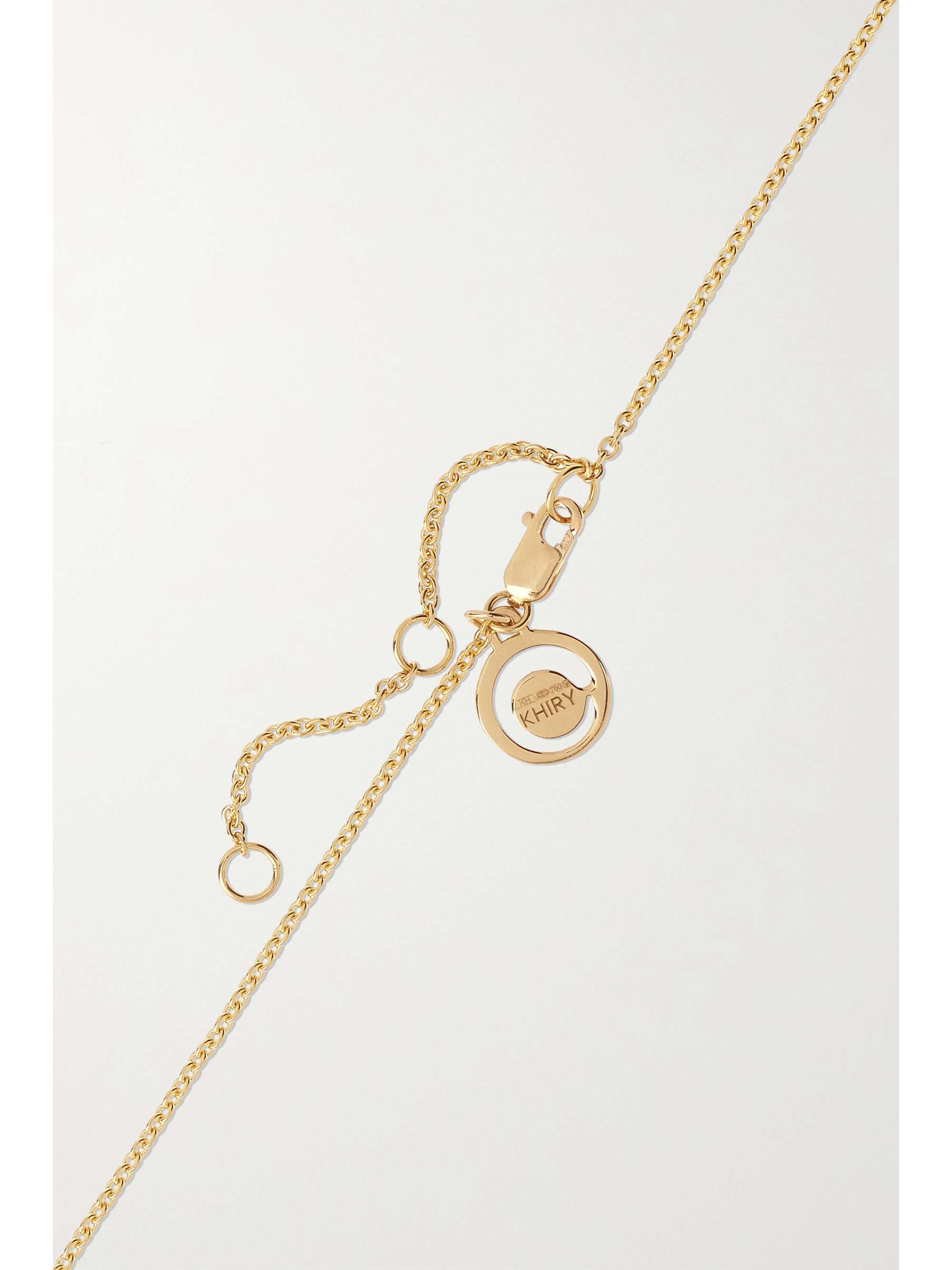 KHIRY FINE + The Vanguard Horus 18-karat gold multi-stone necklace