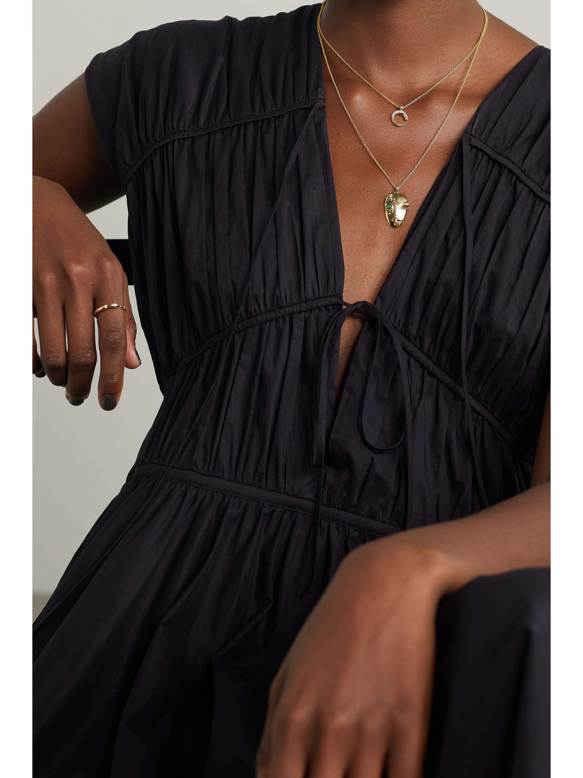 KHIRY FINE + The Vanguard Mini Khartoum 18-karat gold diamond necklace