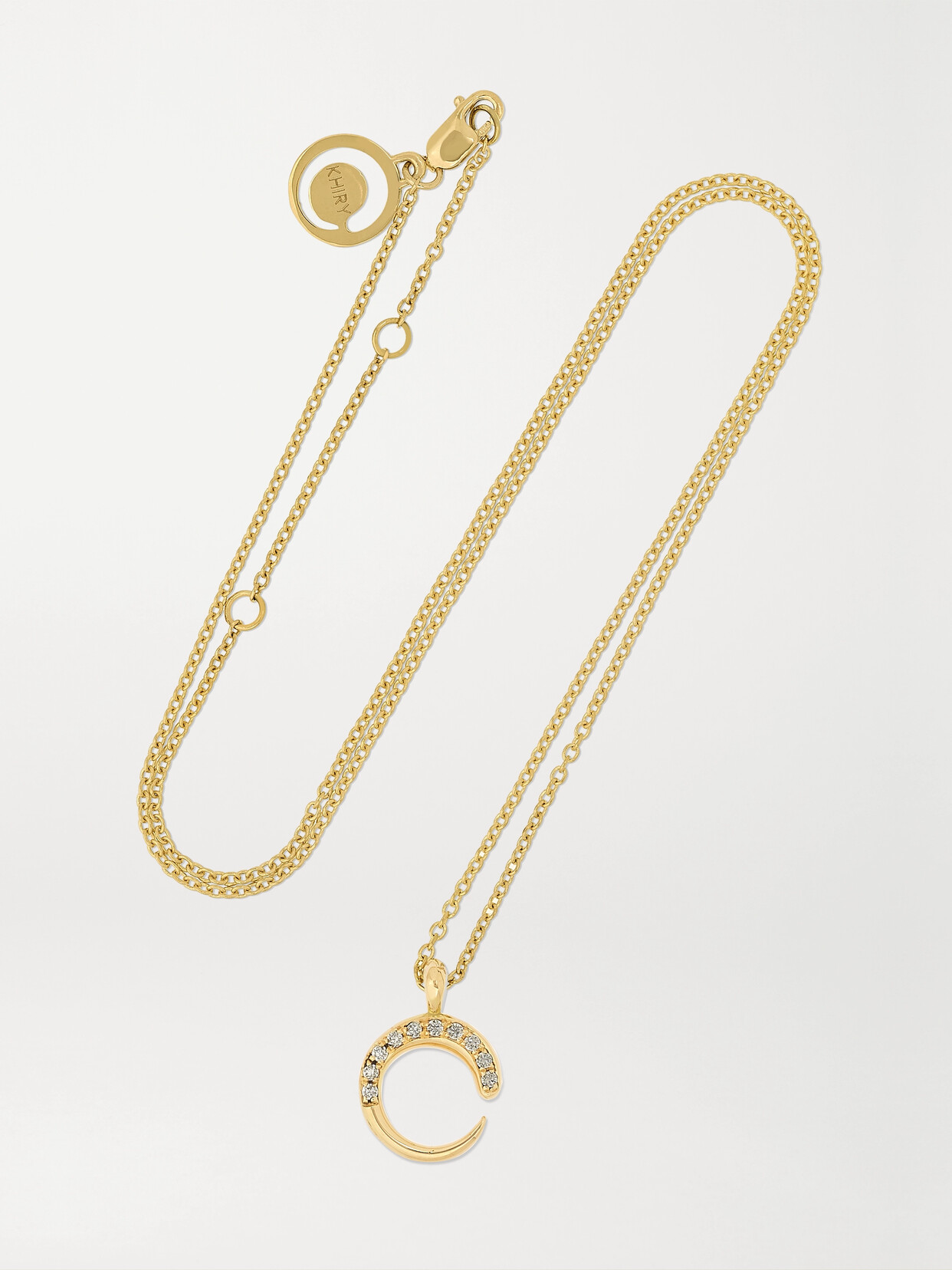 Khiry FINE - + The Vanguard Mini Khartoum 18-karat Gold Diamond Necklace - one size