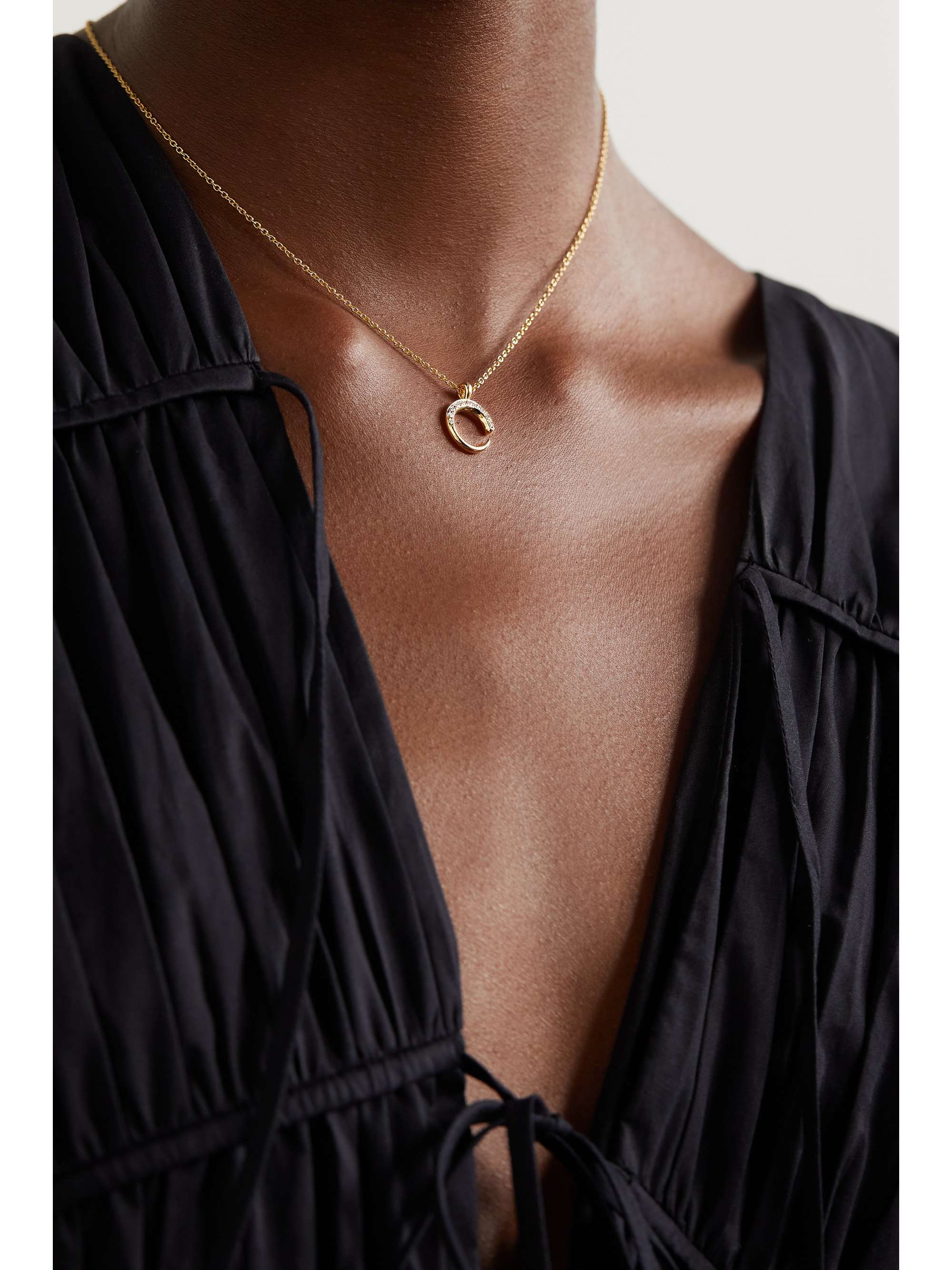 KHIRY FINE + The Vanguard Mini Khartoum 18-karat gold diamond necklace