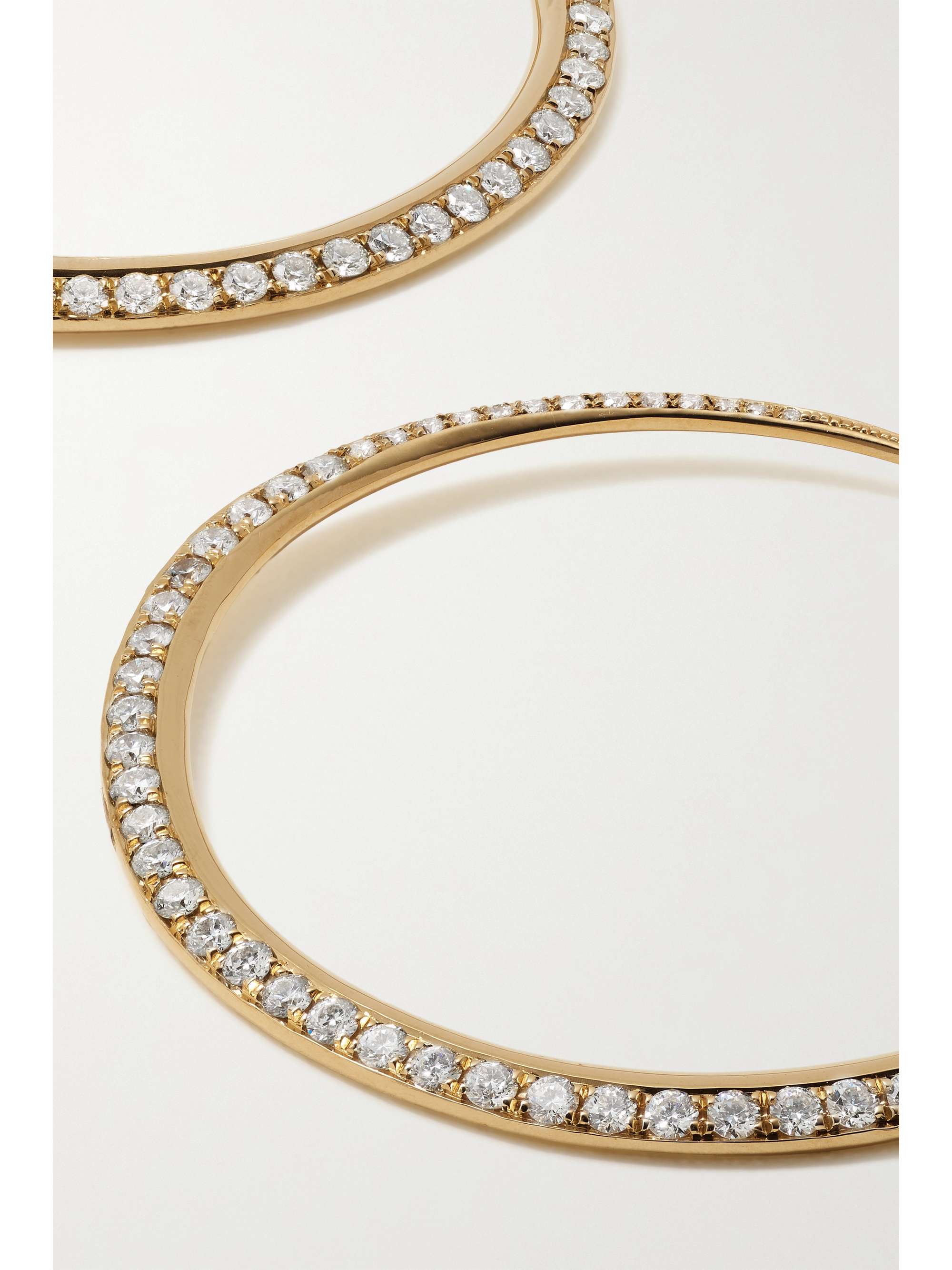 KHIRY FINE + The Vanguard Tiniest Khartoum 18-karat gold diamond hoop earrings