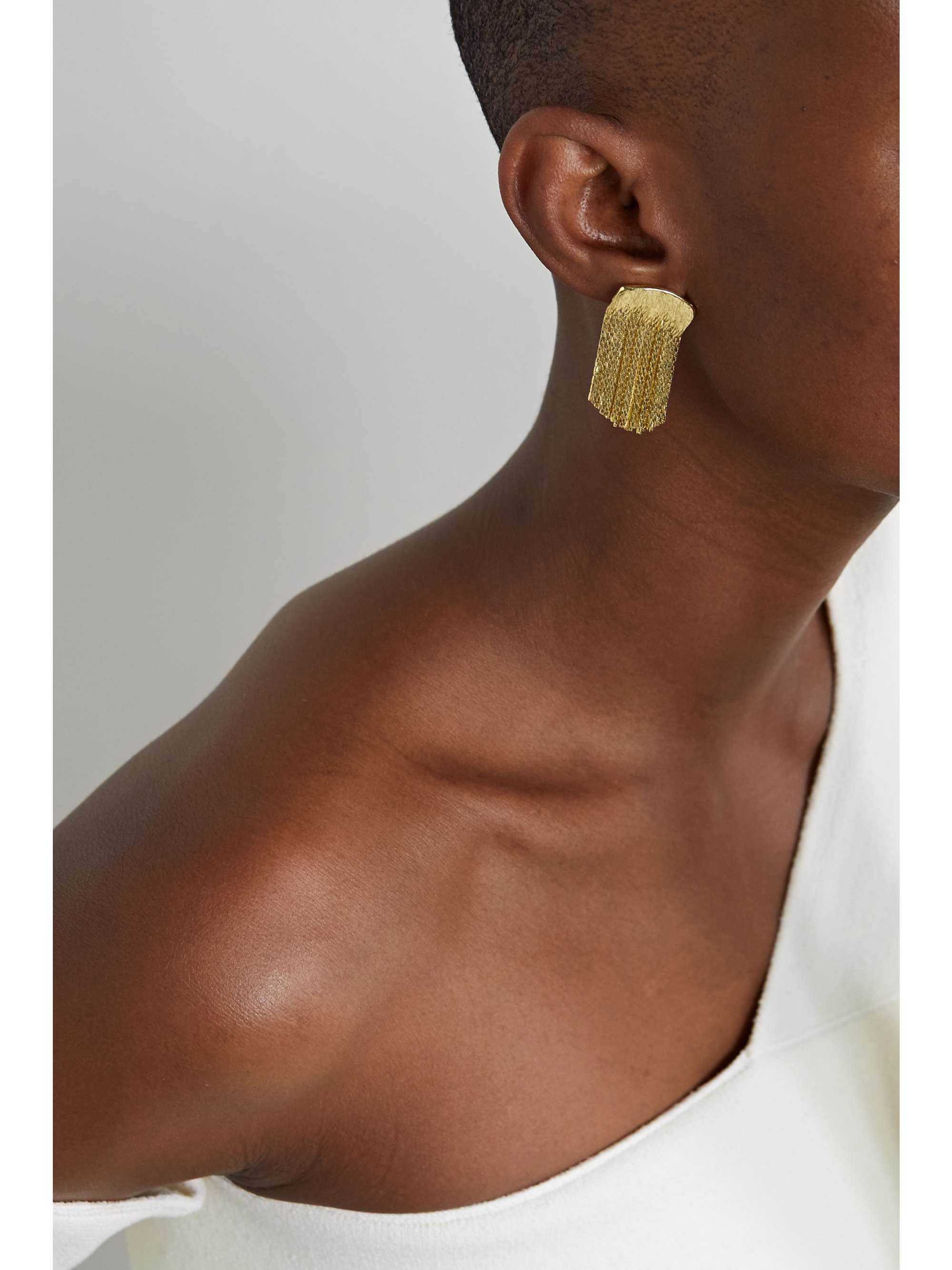 ANISSA KERMICHE Fil d'Or gold-plated earrings