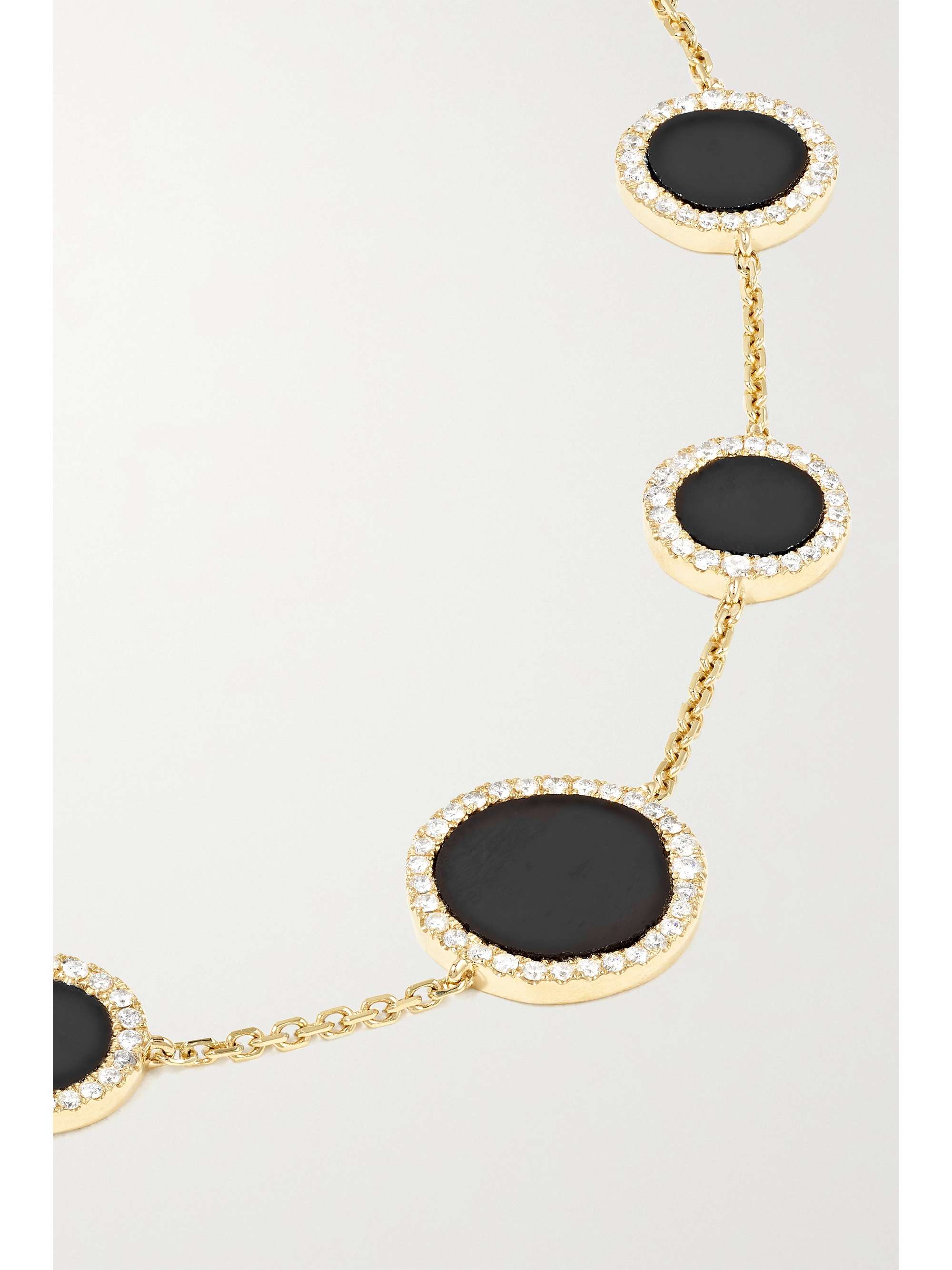 ANISSA KERMICHE Belle De Nuit 14-karat gold multi-stone choker