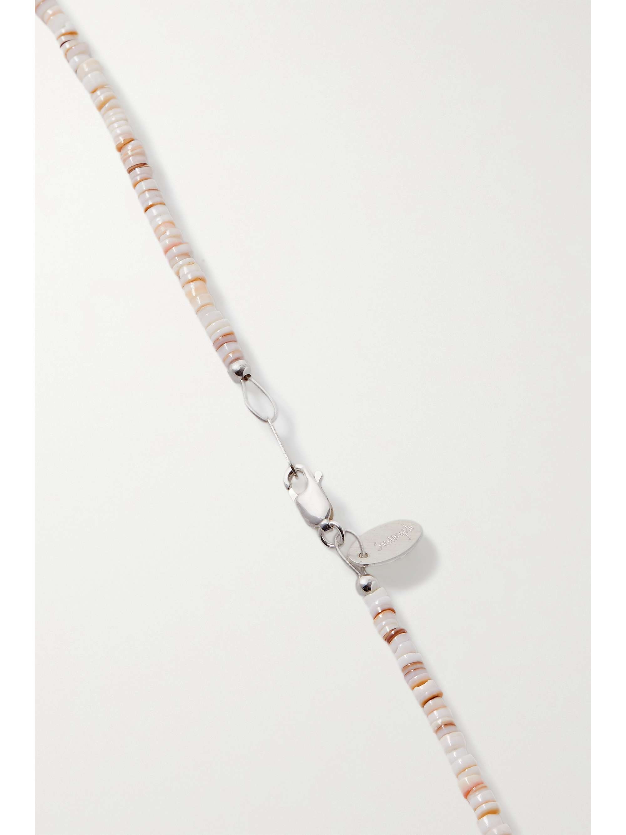 SANT' ANGELO Shoom silver, shell and pearl necklace