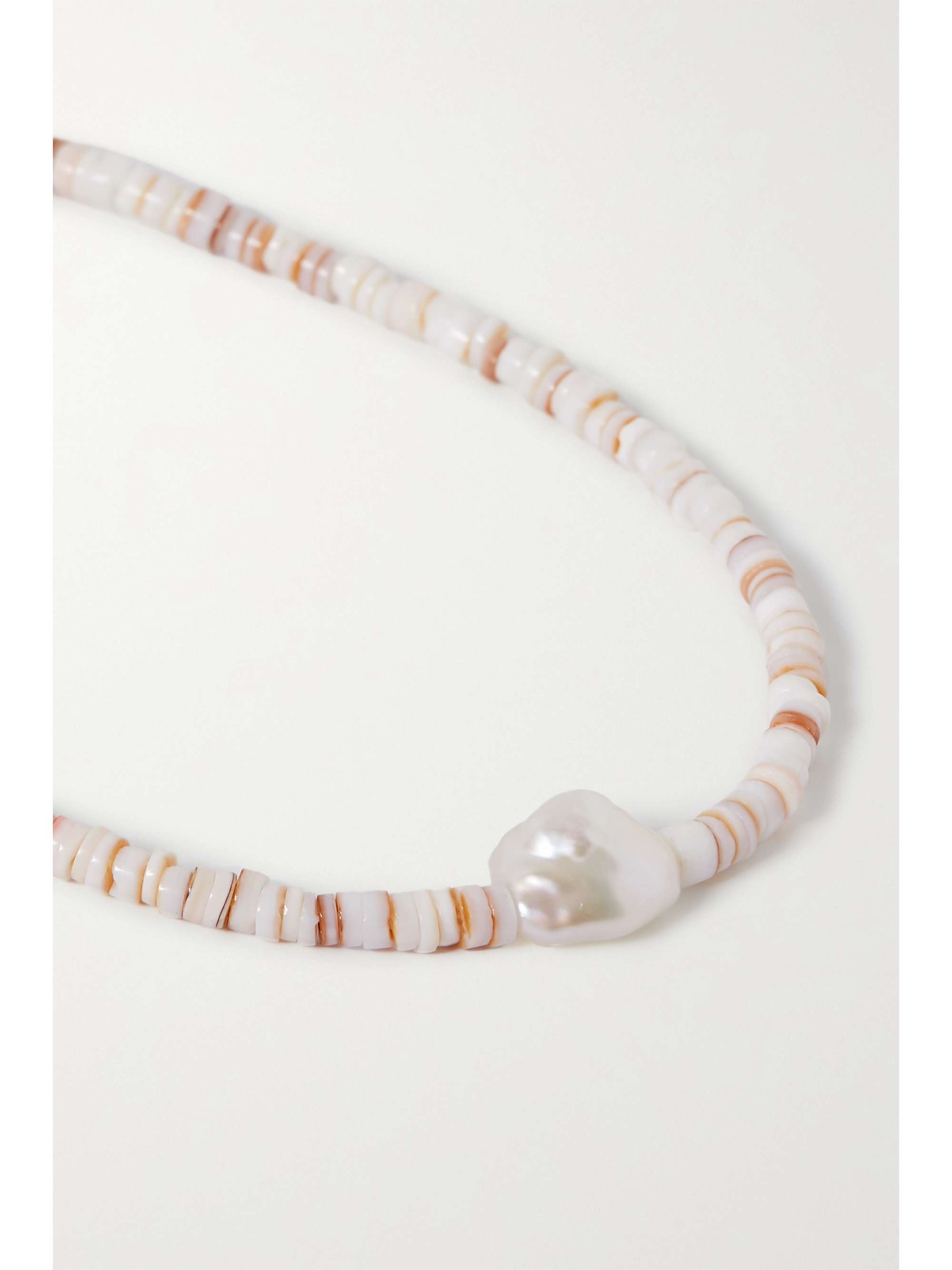 SANT' ANGELO Shoom silver, shell and pearl necklace