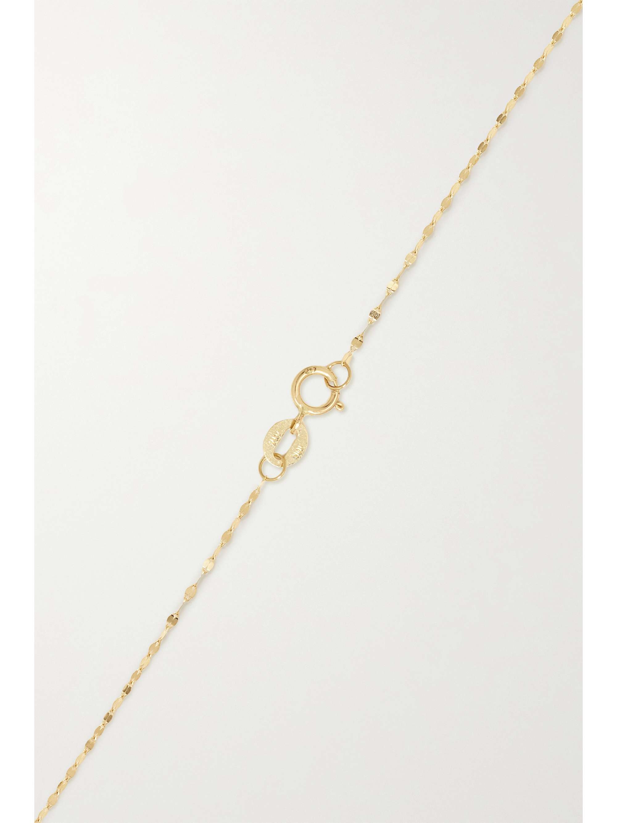 STONE AND STRAND Heart of the Matter gold diamond necklace