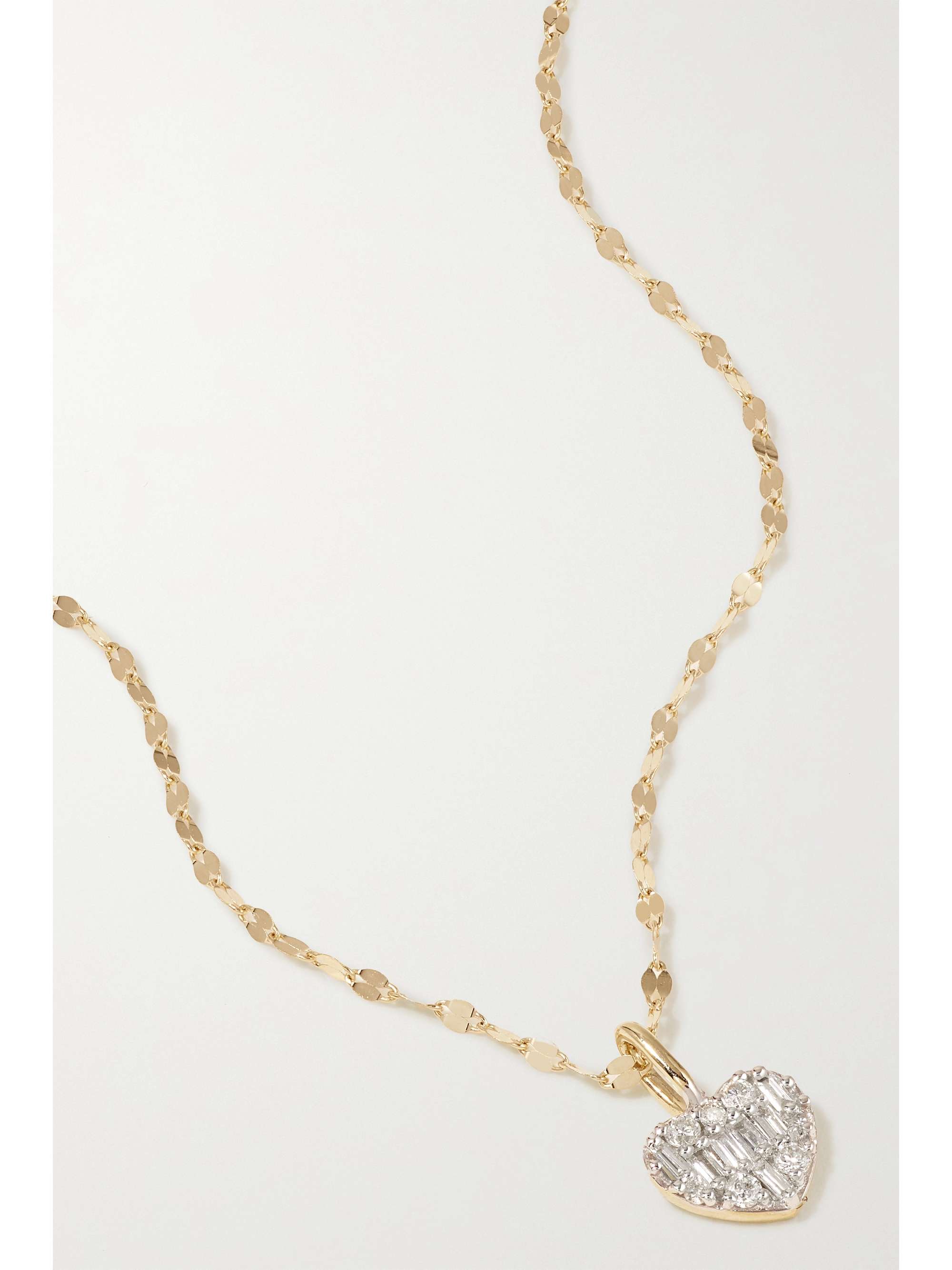 STONE AND STRAND Heart of the Matter gold diamond necklace