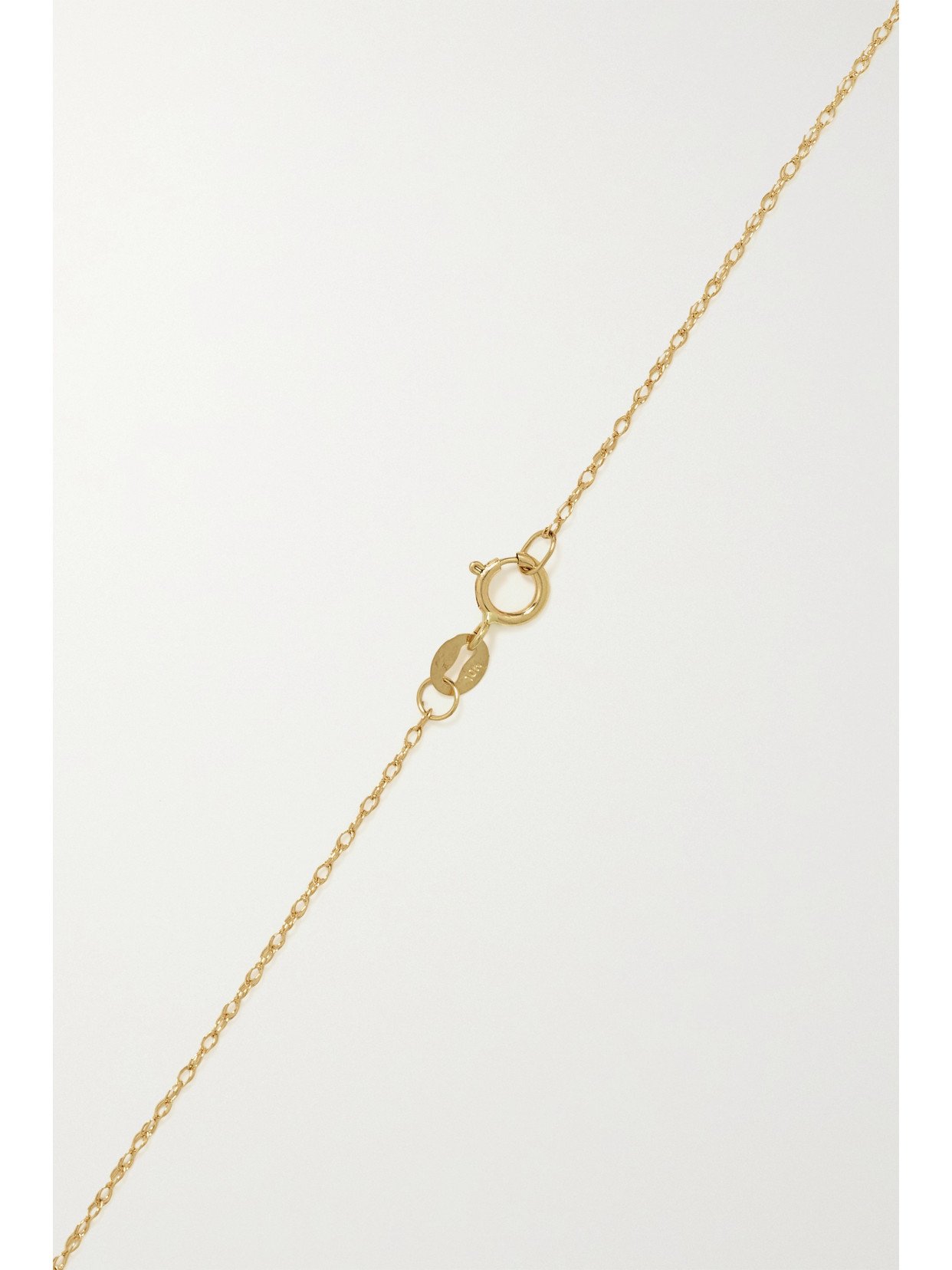 Stone And Strand Initial 10-karat Gold Pearl Necklace In Gold
