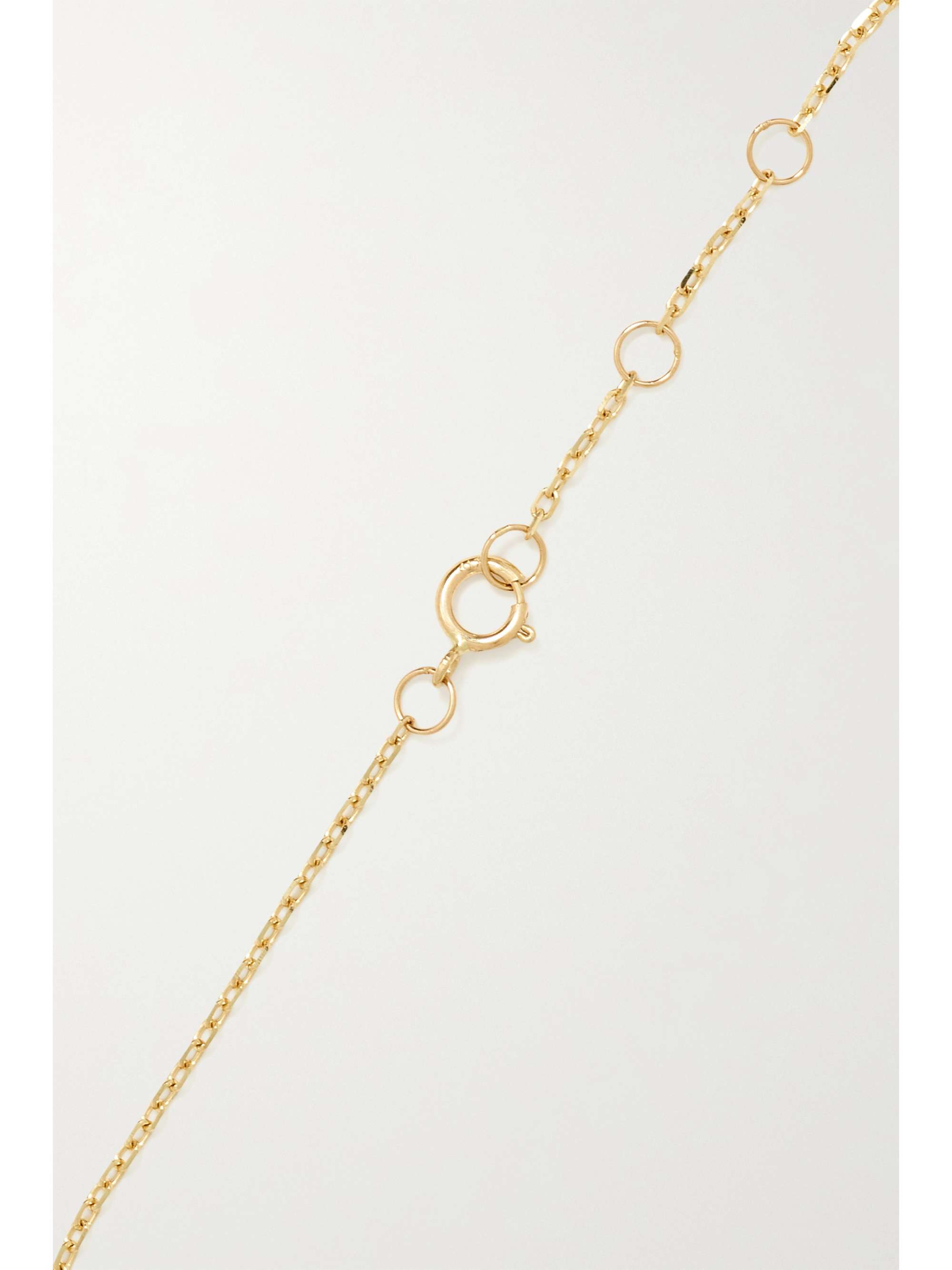 STONE AND STRAND Gold, mother-of-pearl and enamel bracelet