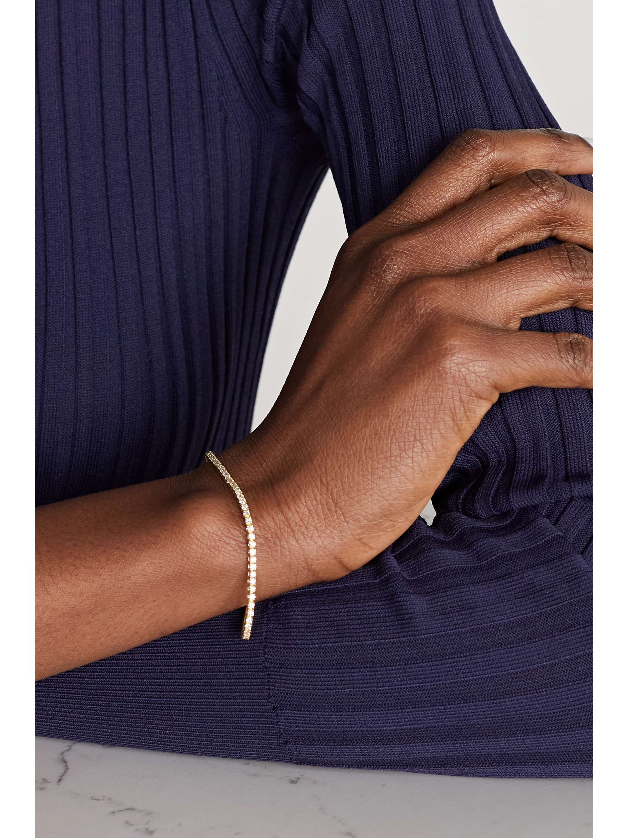 KATKIM 18-karat gold diamond bracelet
