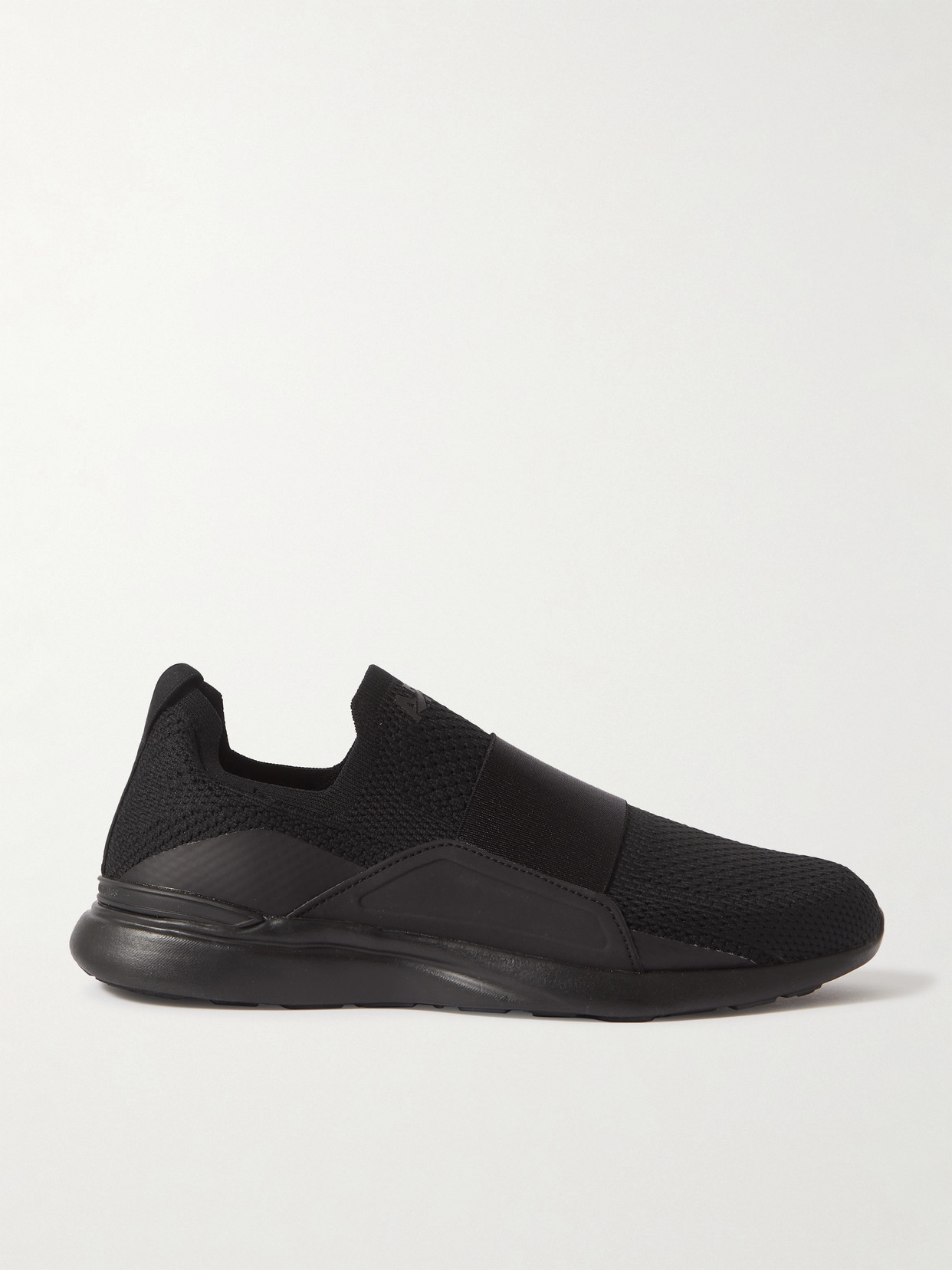 Shop Apl Athletic Propulsion Labs Techloom Bliss Mesh And Stretch Slip-on Sneakers In Black