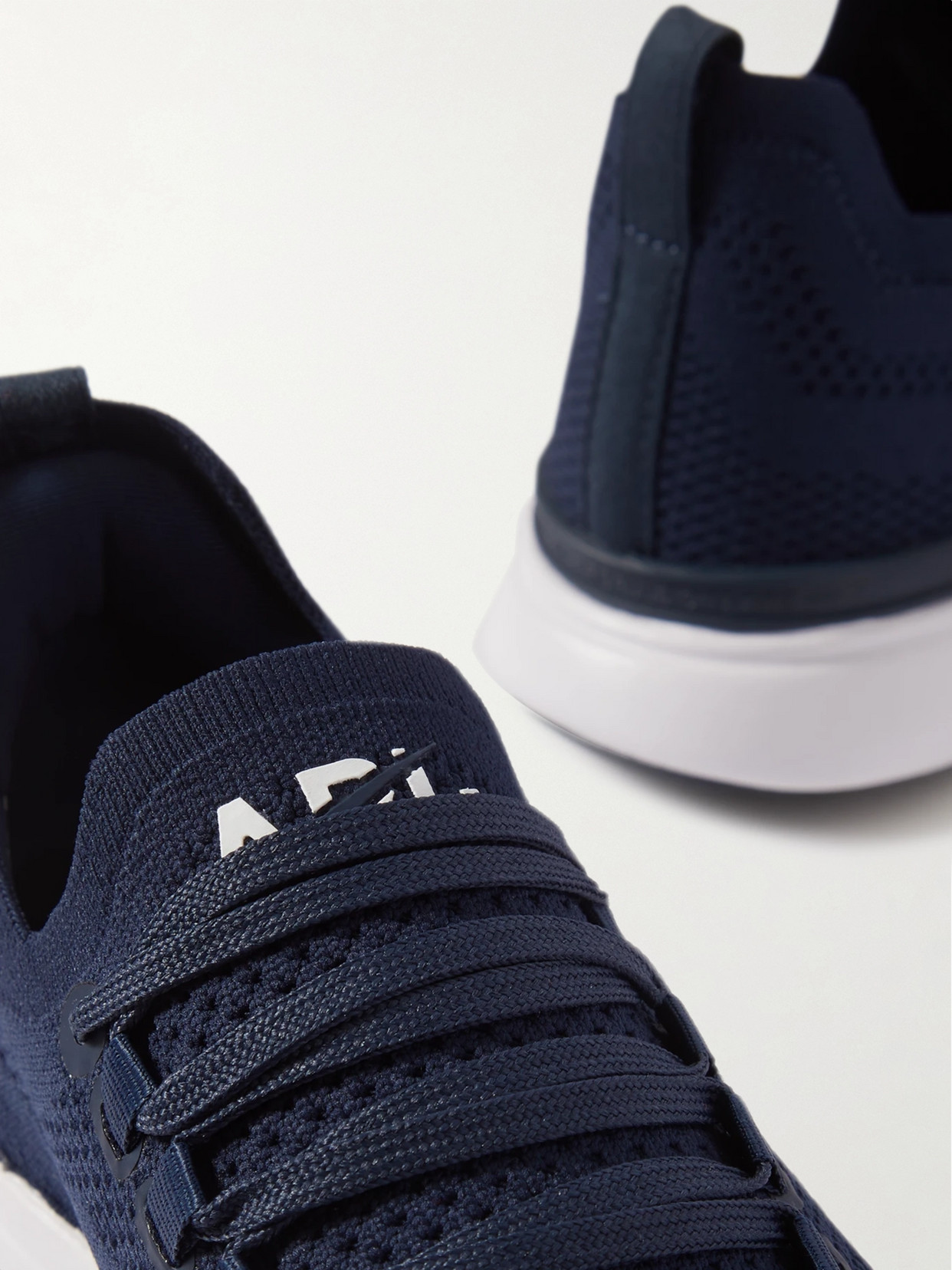 Apl Athletic Propulsion Labs Techloom Breeze Mesh Sneakers In Navy