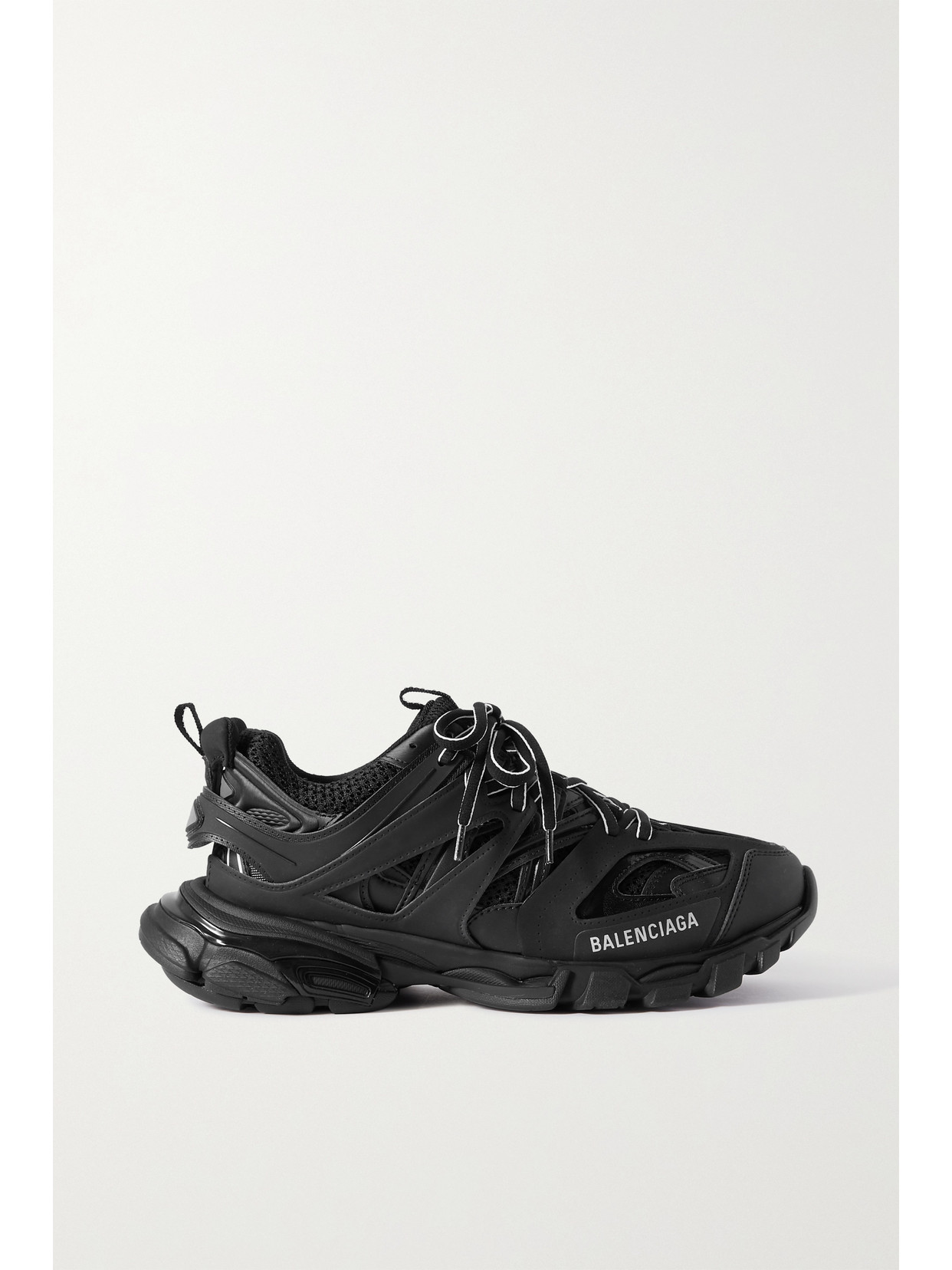 Balenciaga Track Logo-detailed Mesh And Rubber Sneakers - Black