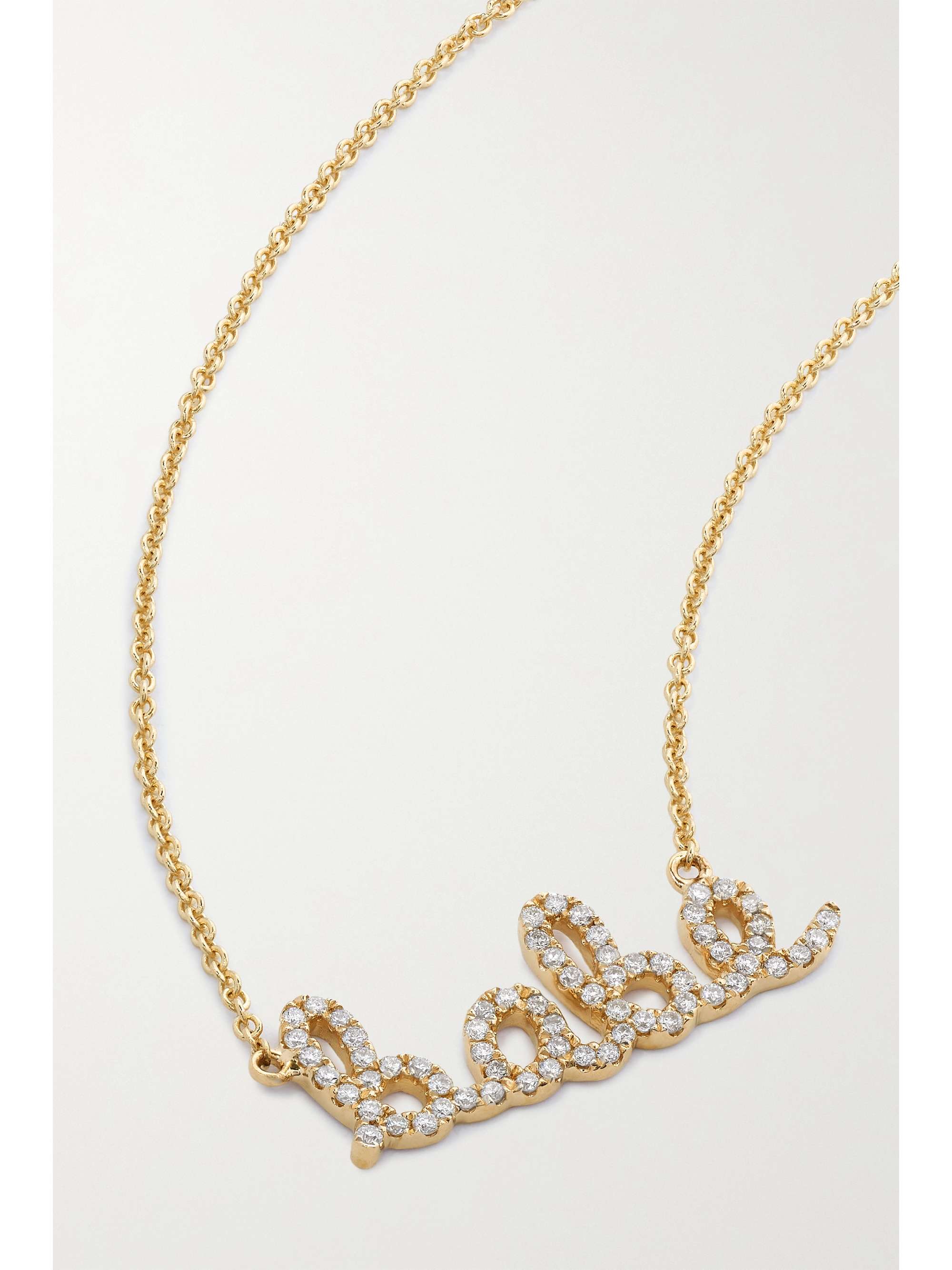 SYDNEY EVAN Grateful 14-karat gold diamond necklace