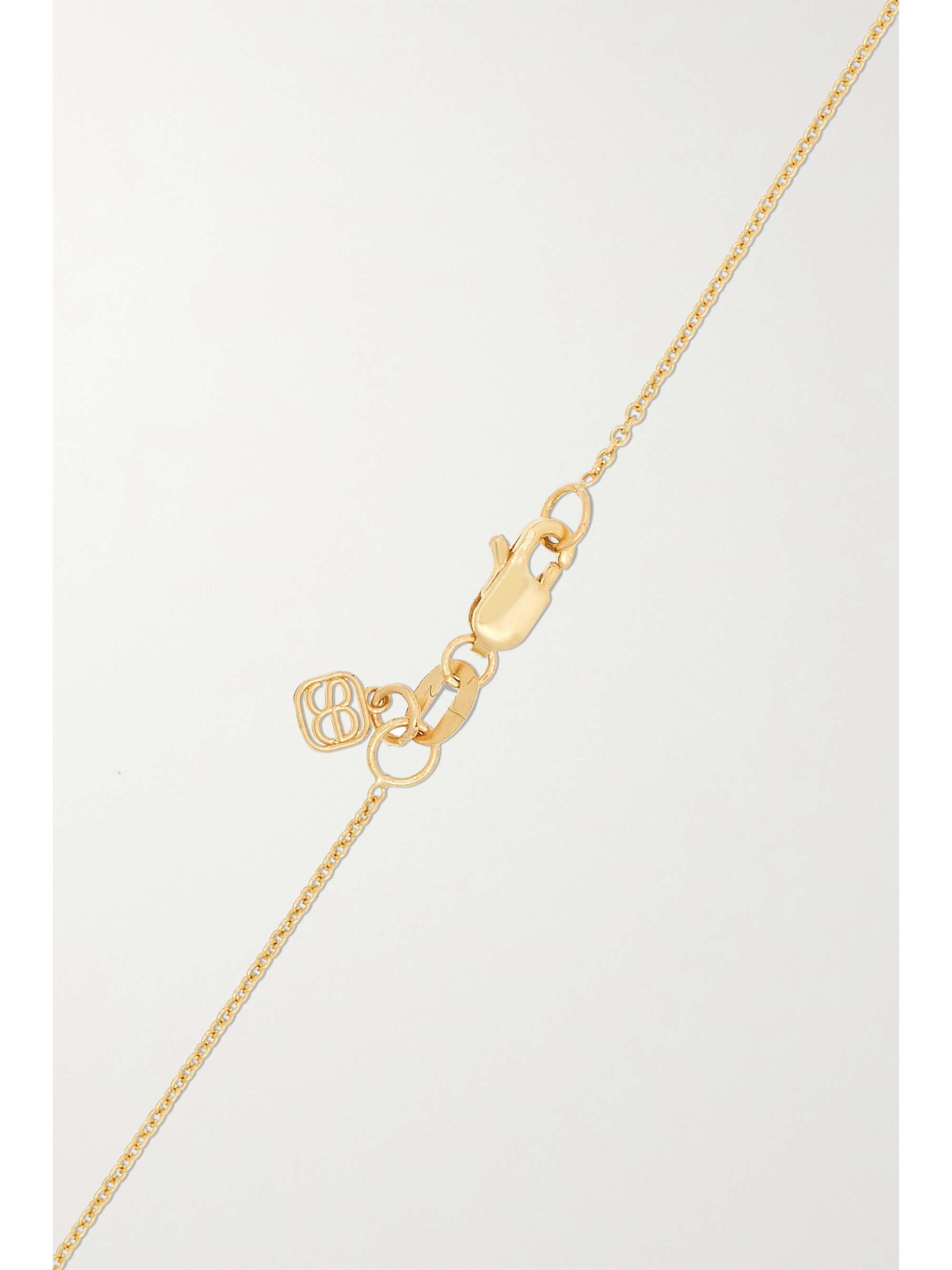 SYDNEY EVAN Double Heart 14-karat gold diamond necklace