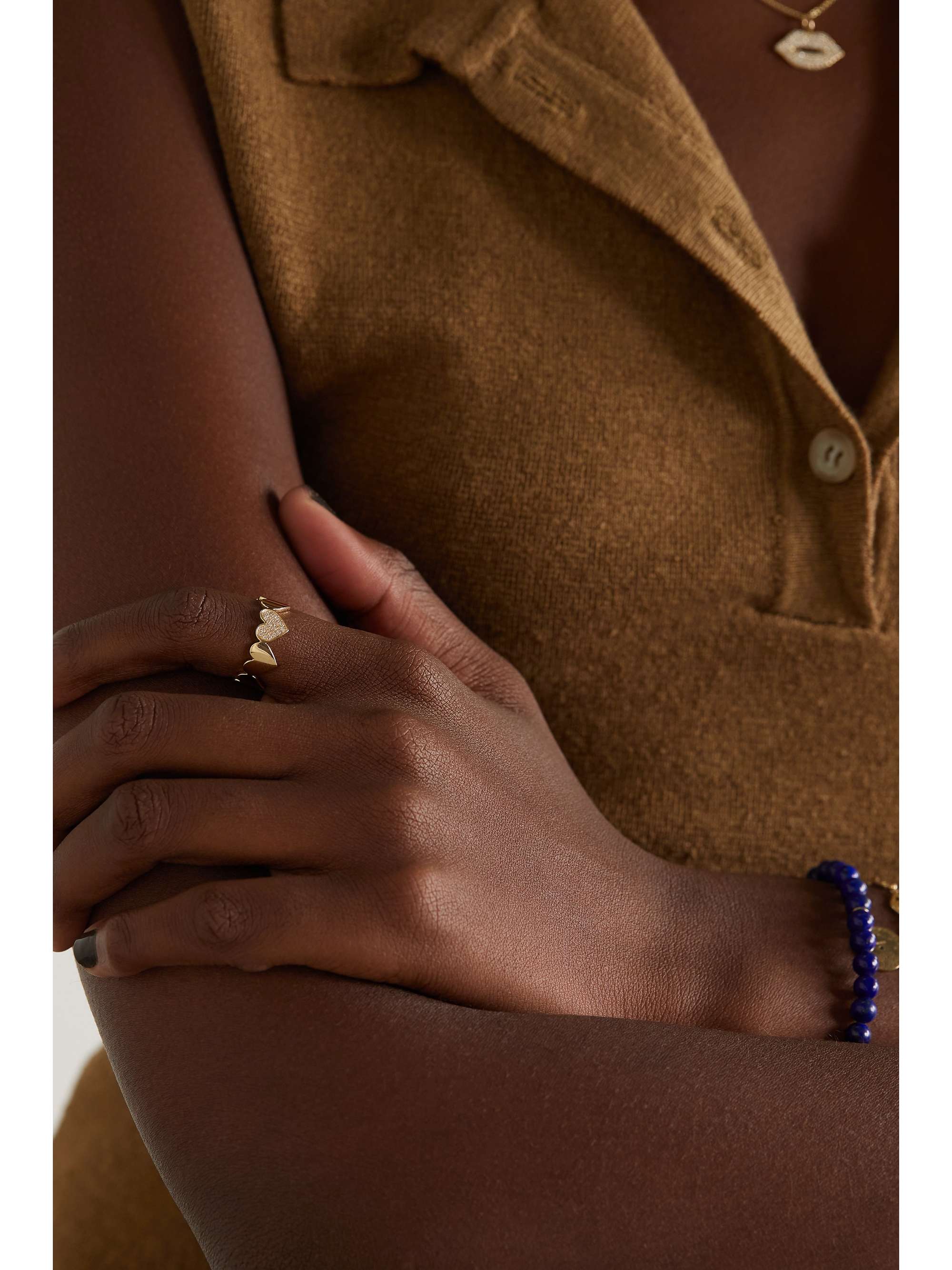 SYDNEY EVAN 14-karat gold diamond ring