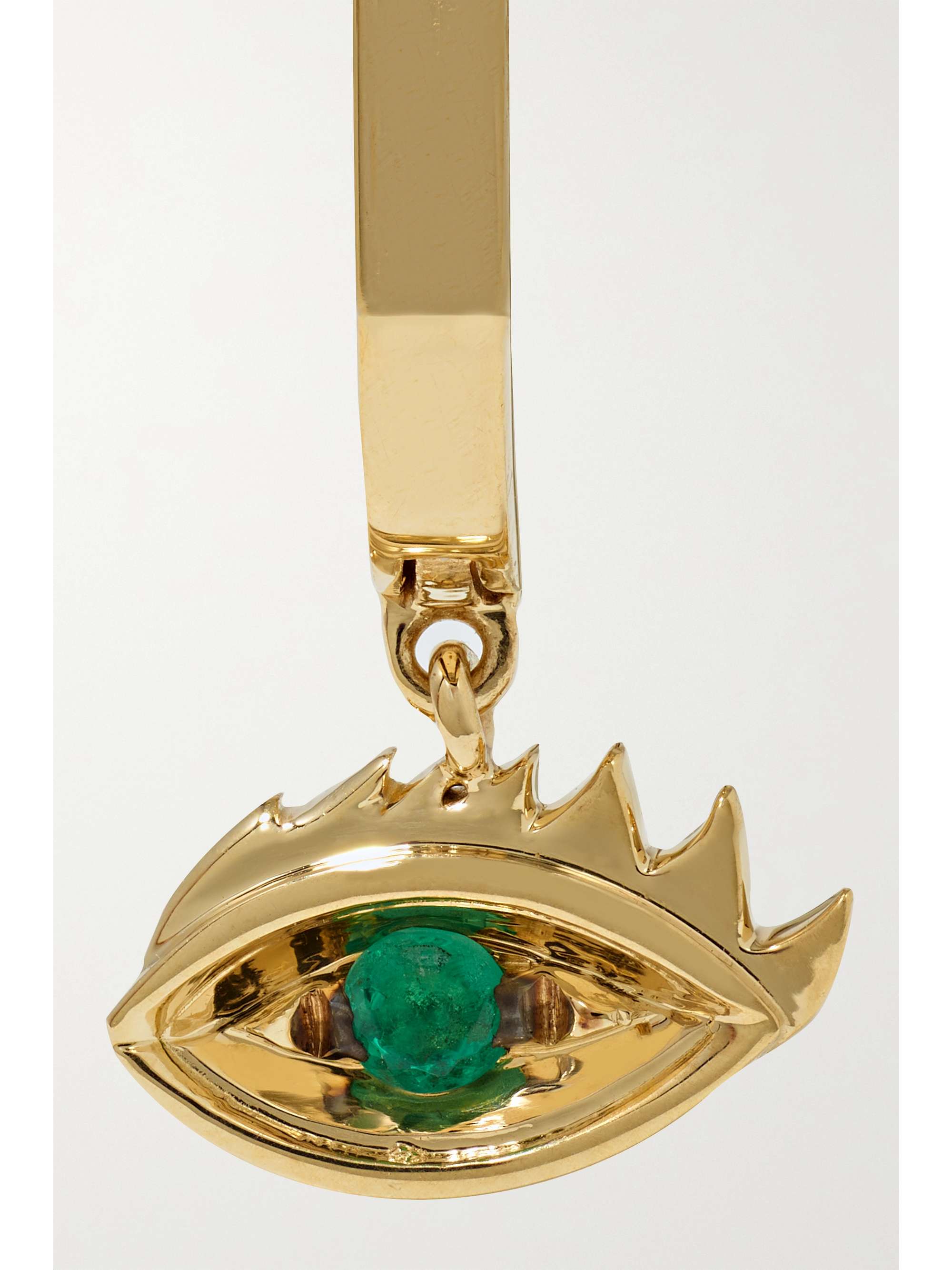 DELFINA DELETTREZ 18-karat gold emerald earring