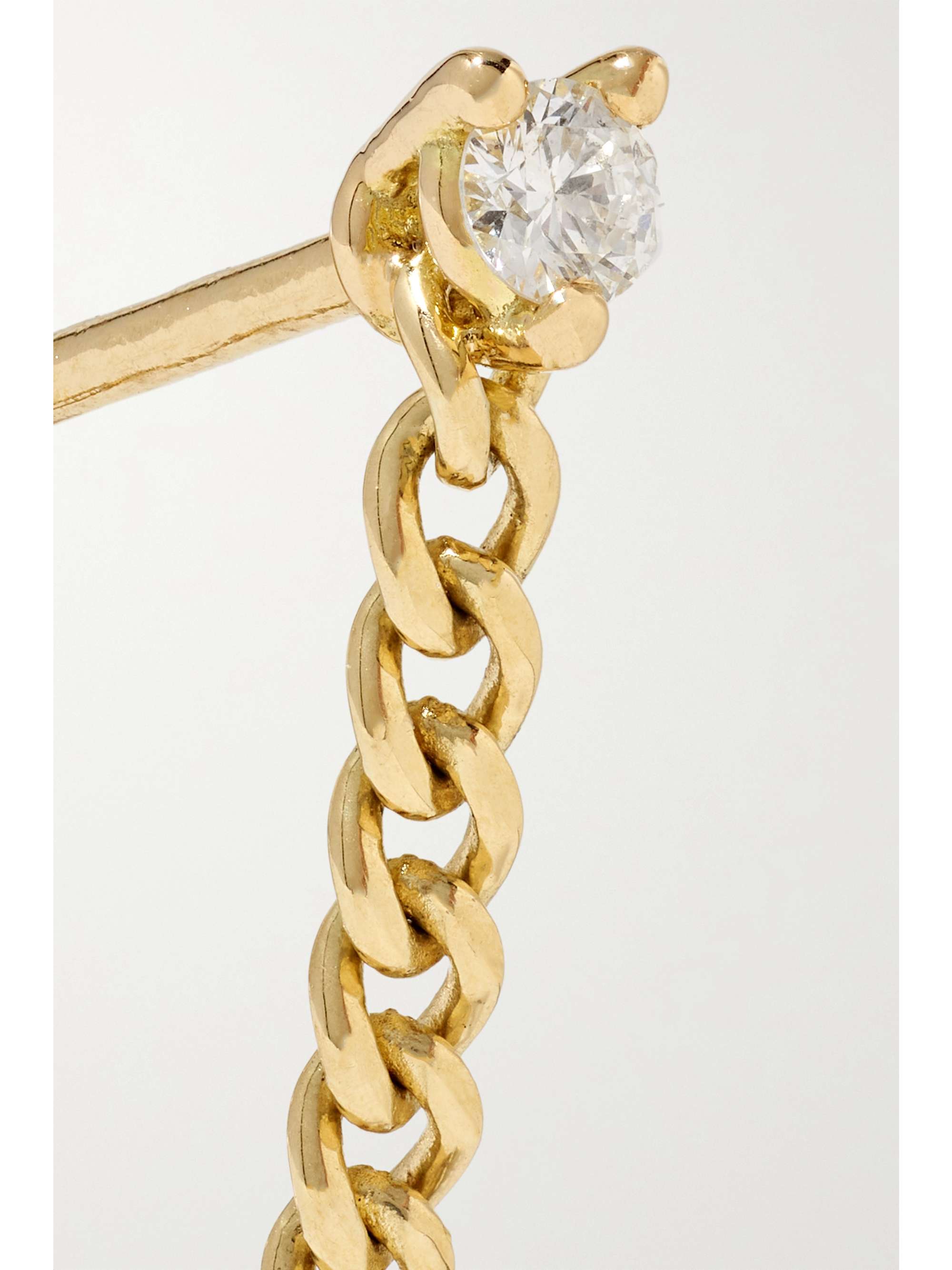 DELFINA DELETTREZ Convertible 18-karat gold, pearl and diamond earring