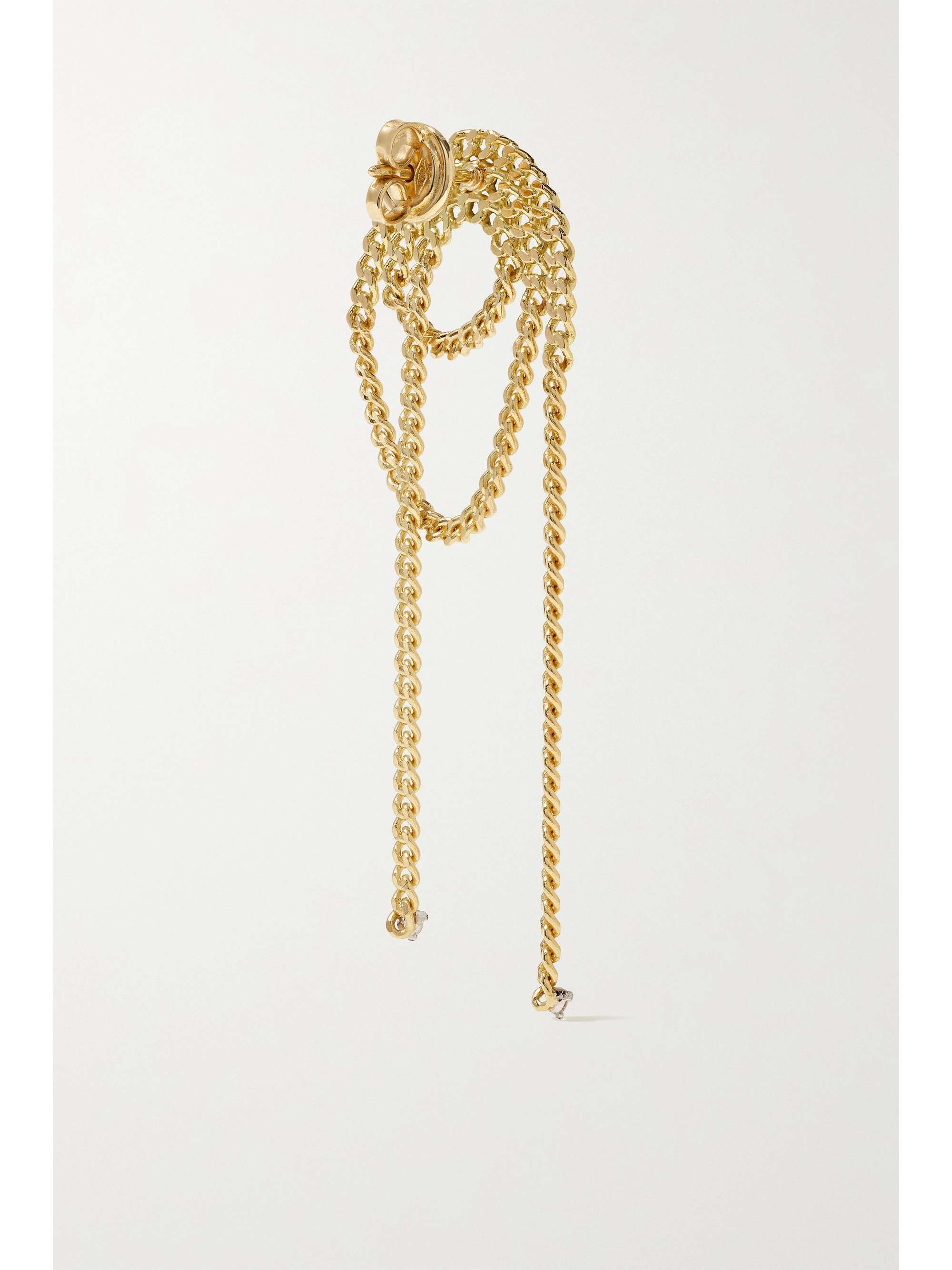 DELFINA DELETTREZ 18-karat gold diamond earrings