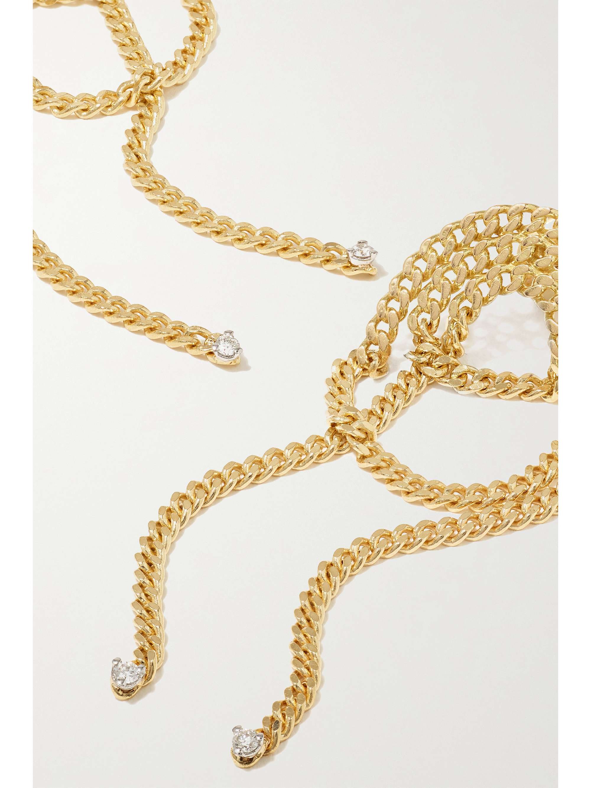 DELFINA DELETTREZ 18-karat gold diamond earrings