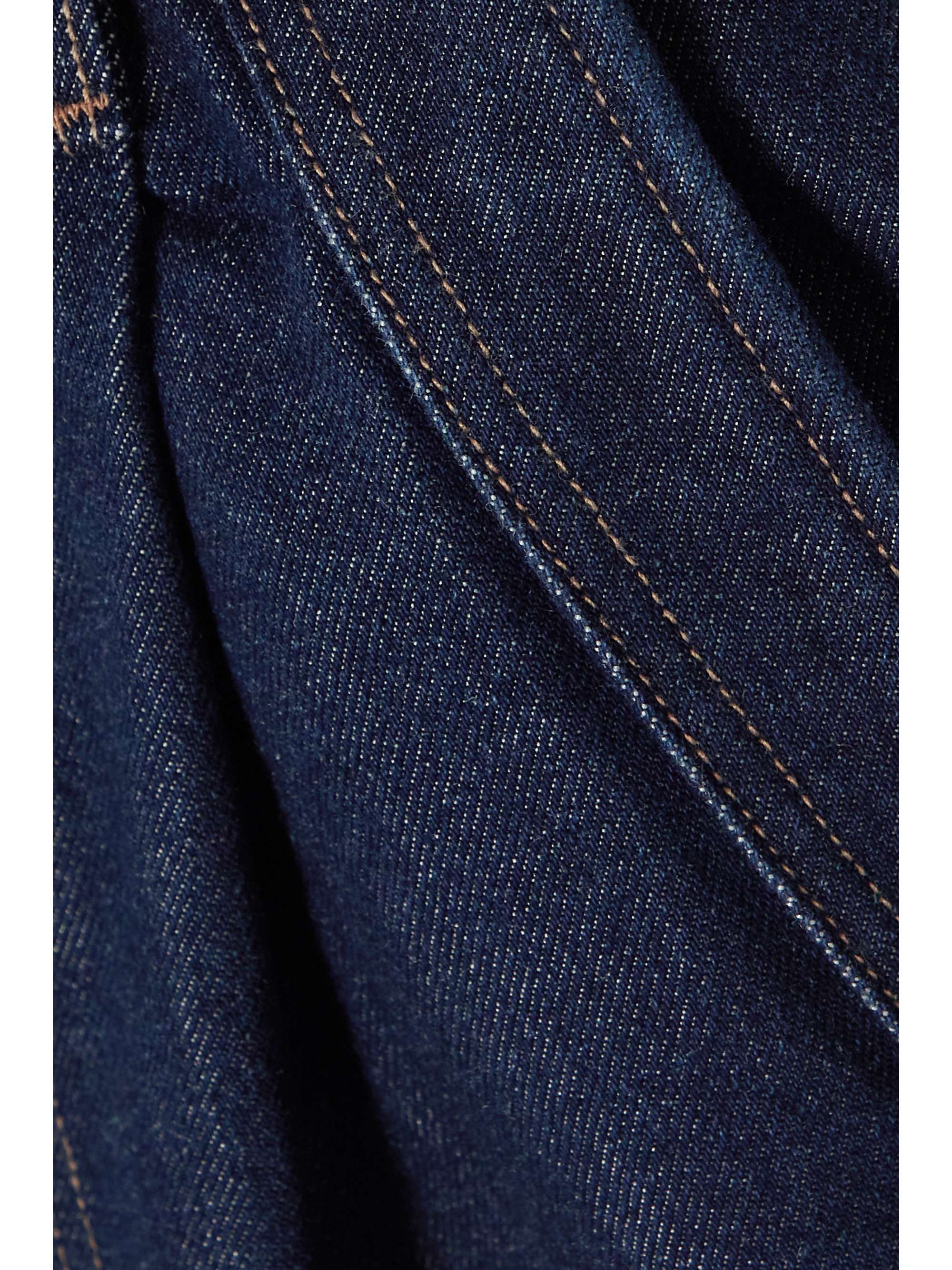 GOLDSIGN The Pieced Pocket pleated denim shorts
