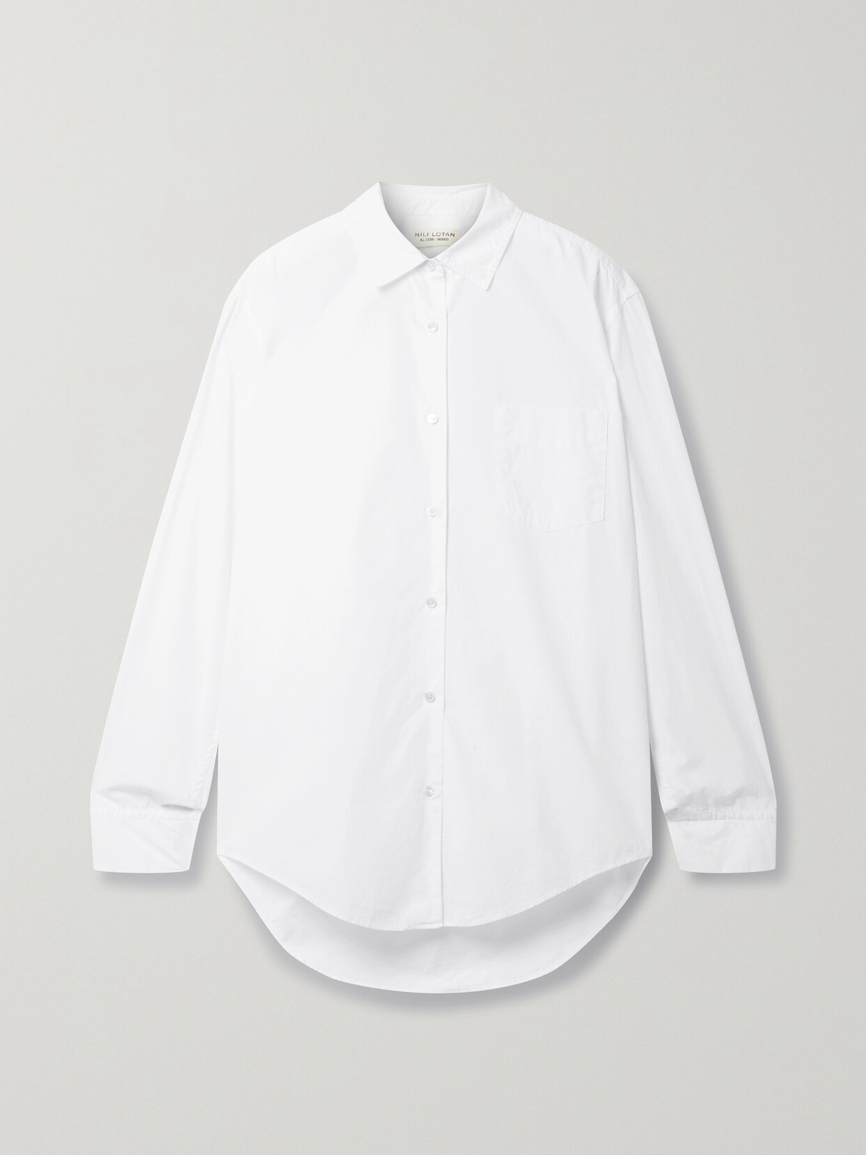 Nili Lotan Kristen Cotton-poplin Shirt