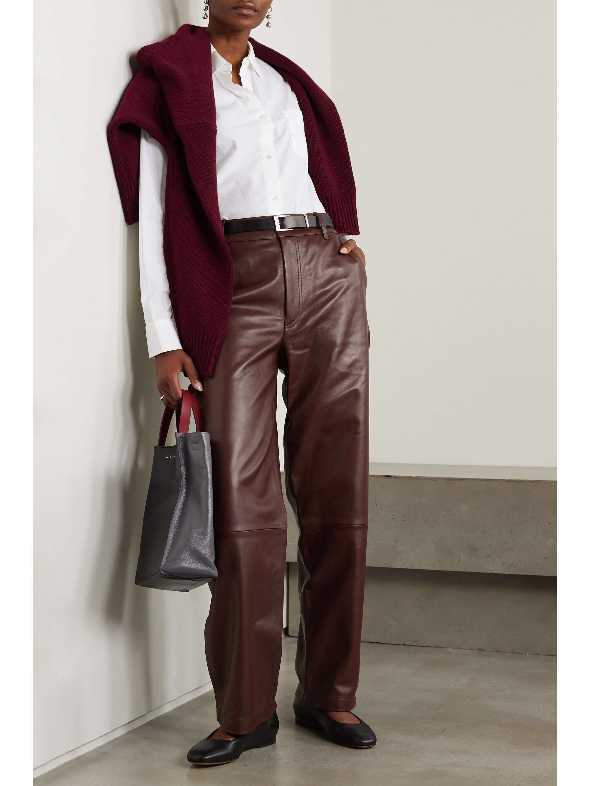 NILI LOTAN Kristen cotton-poplin shirt