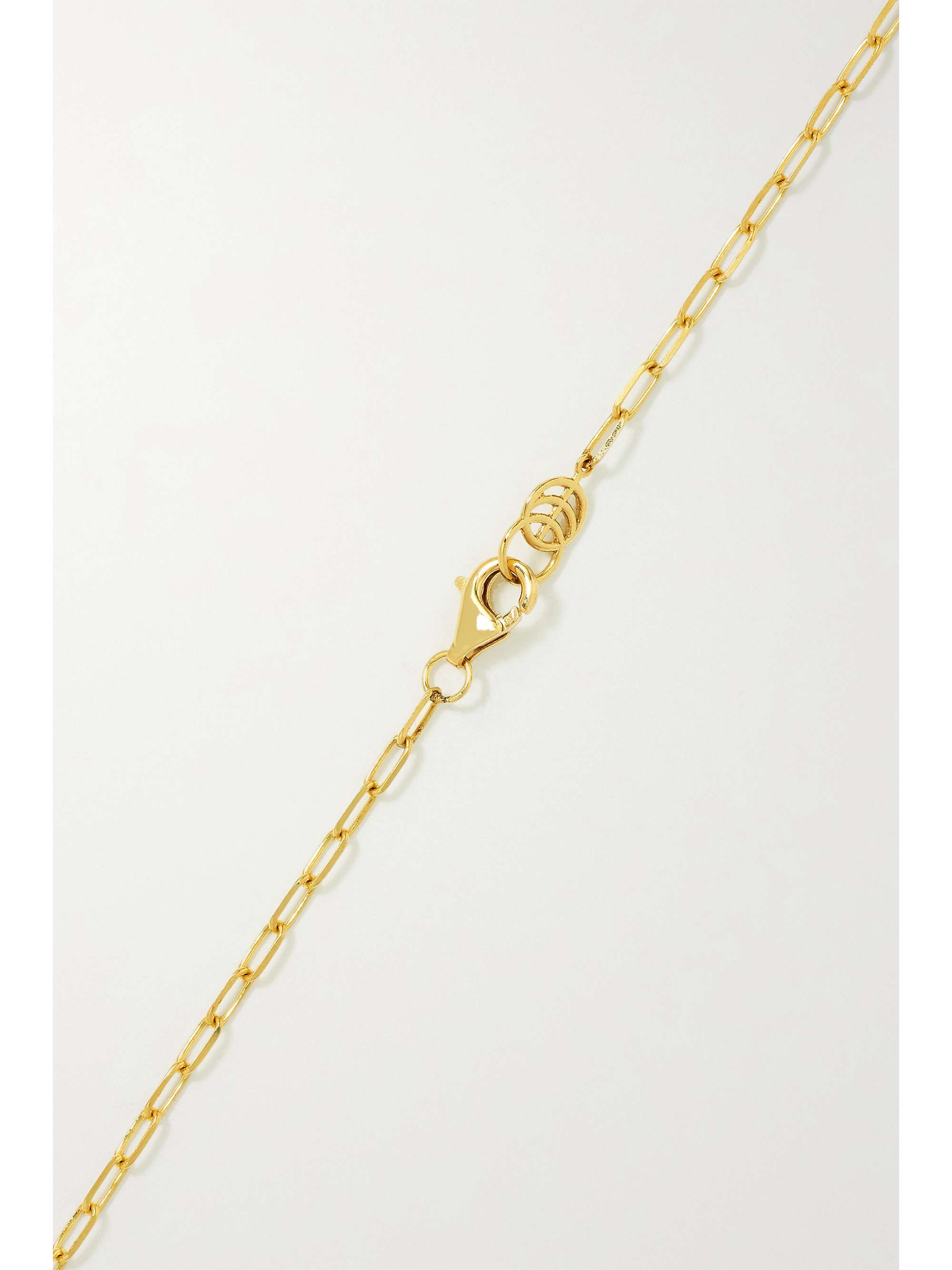 STATE PROPERTY Aebi 18-karat gold, enamel and diamond necklace