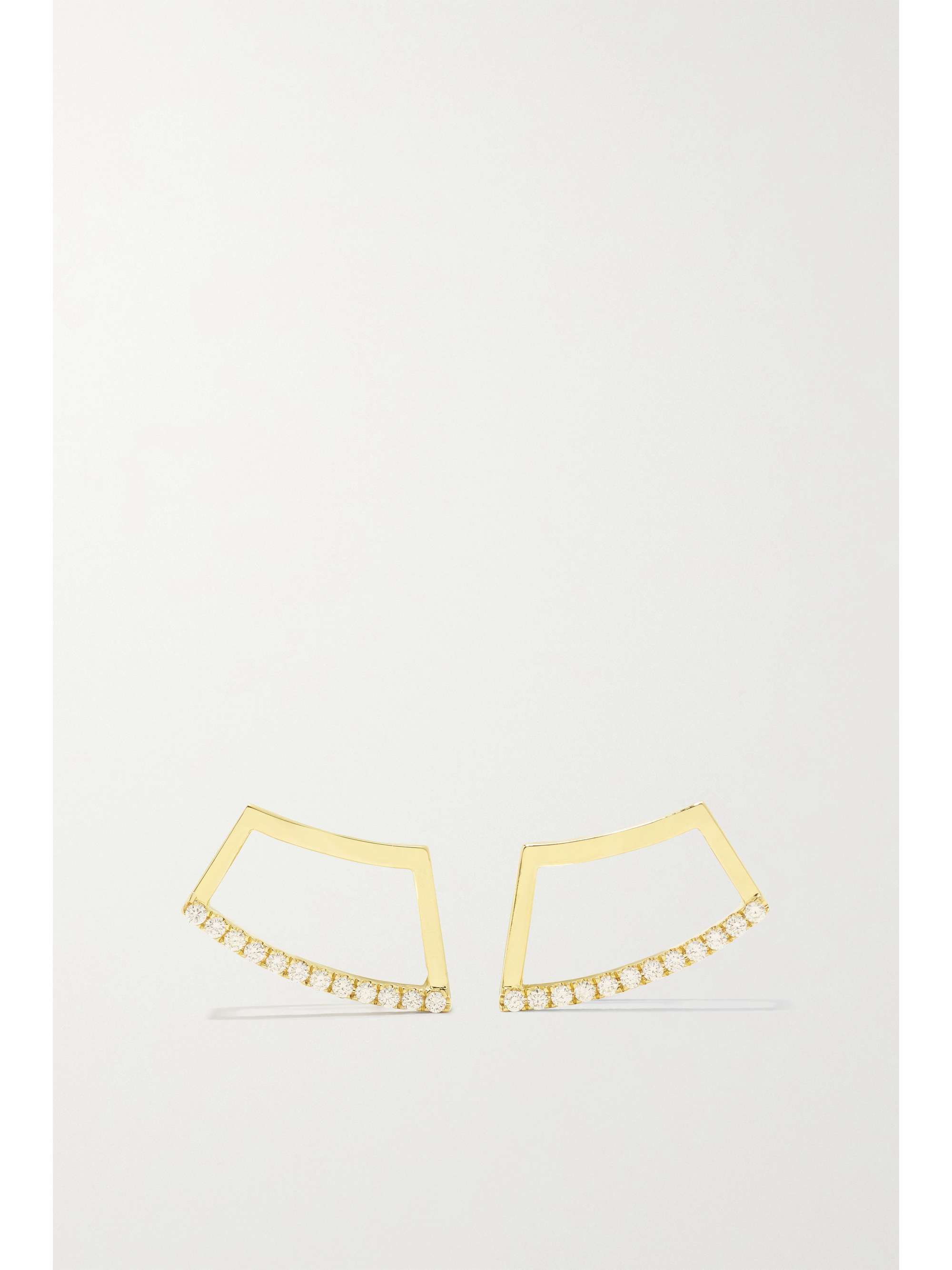 STATE PROPERTY Holmes 18-karat gold diamond earrings