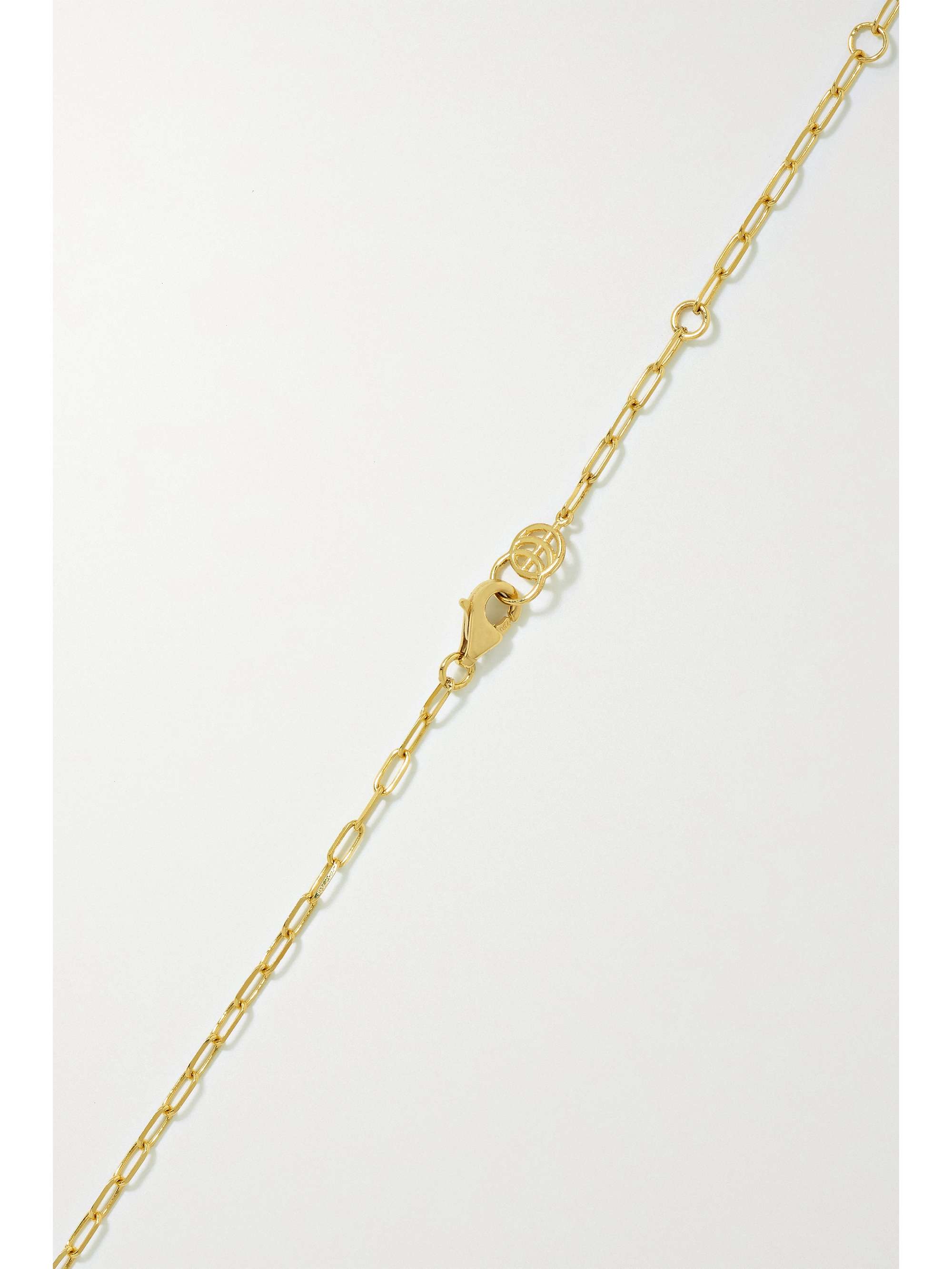 STATE PROPERTY George 18-karat gold, diamond and onyx necklace