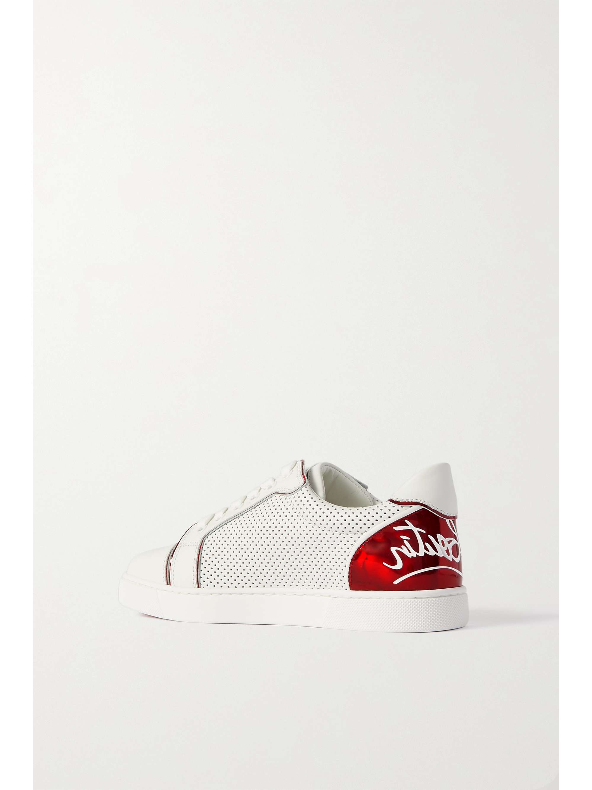 CHRISTIAN LOUBOUTIN Fun Vieira printed patent-leather sneakers