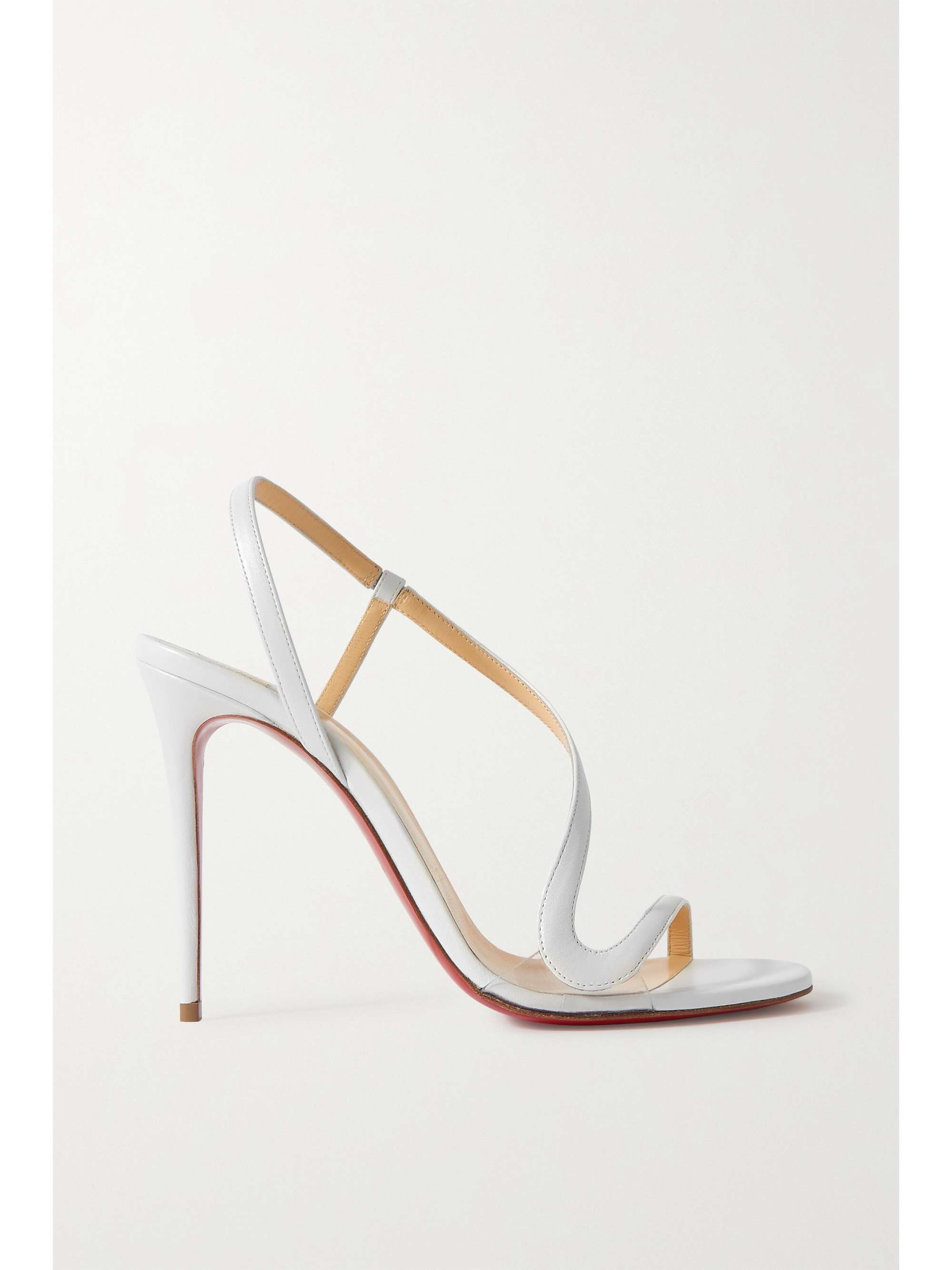 christian louboutin sandals white