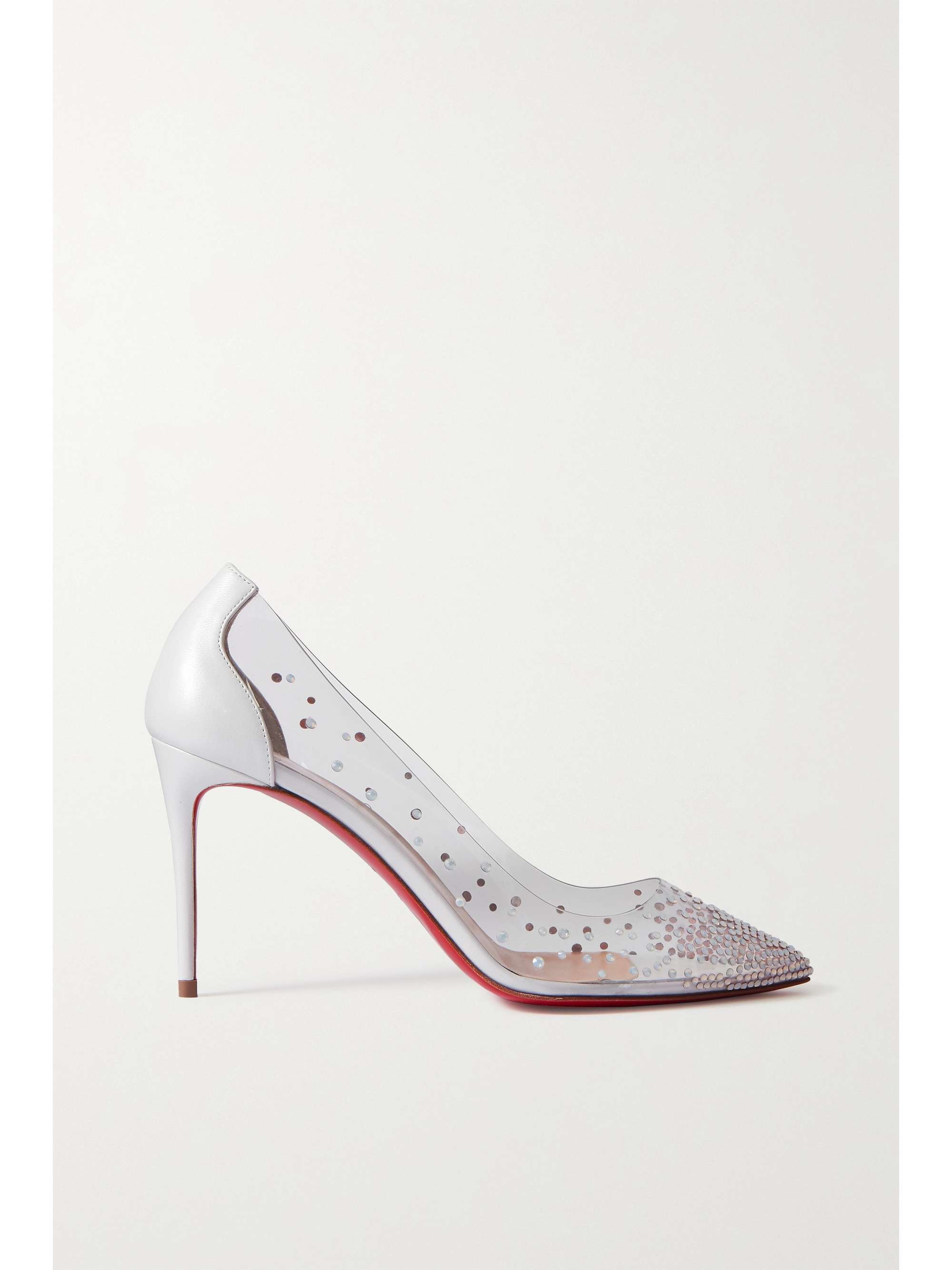 85 Swarovski crystal-embellished and leather pumps | CHRISTIAN LOUBOUTIN | NET-A-PORTER