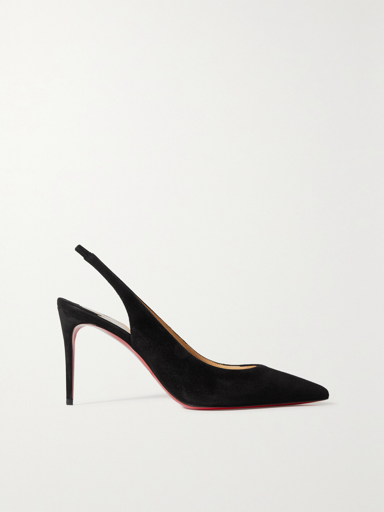 Christian Louboutin Kate Sling 85 Suede Pumps - Black