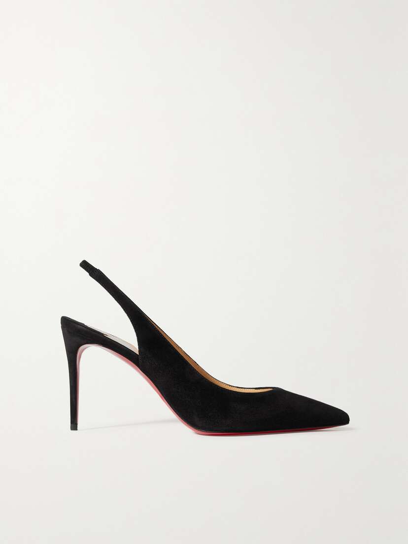 Christian Louboutin Kate Sling 85 Suede Pumps