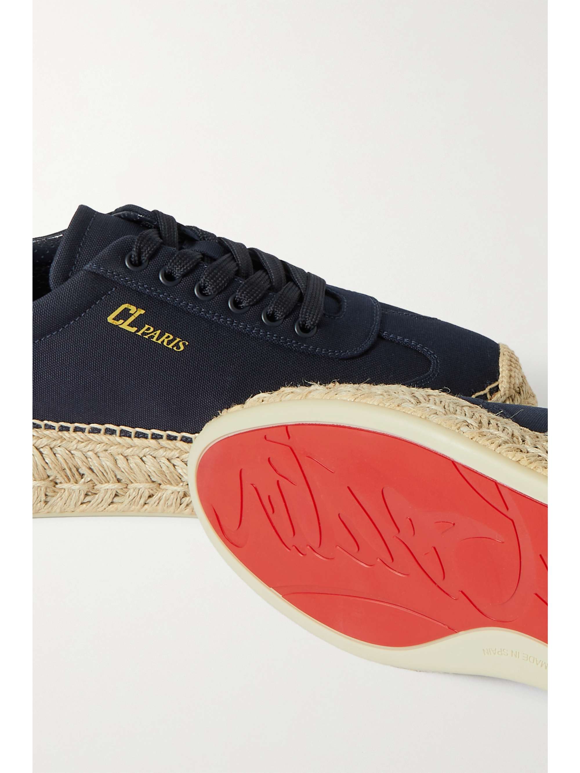 CHRISTIAN LOUBOUTIN Espasneak leather espadrille platform sneakers