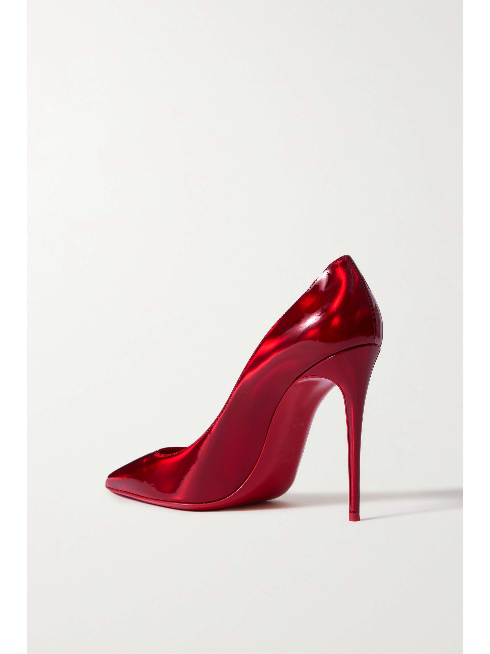 CHRISTIAN LOUBOUTIN Kate 100 iridescent leather pumps