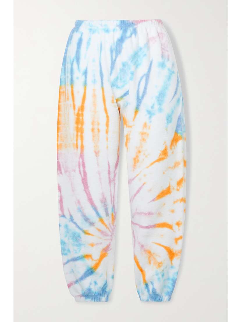 SPRWMN Tie-dyed Cotton-fleece Track Pants