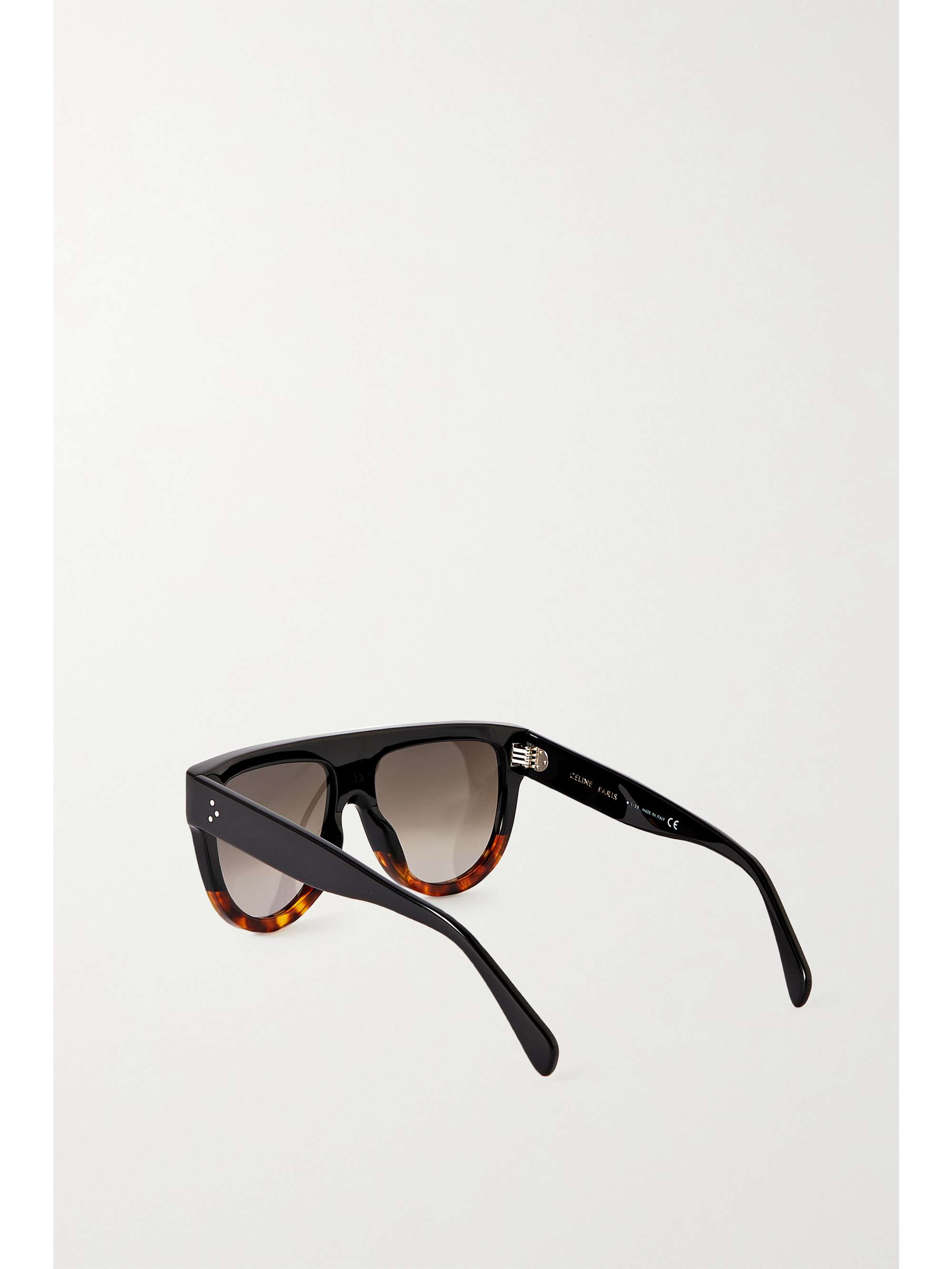 CELINE EYEWEAR D-frame tortoiseshell acetate sunglasses