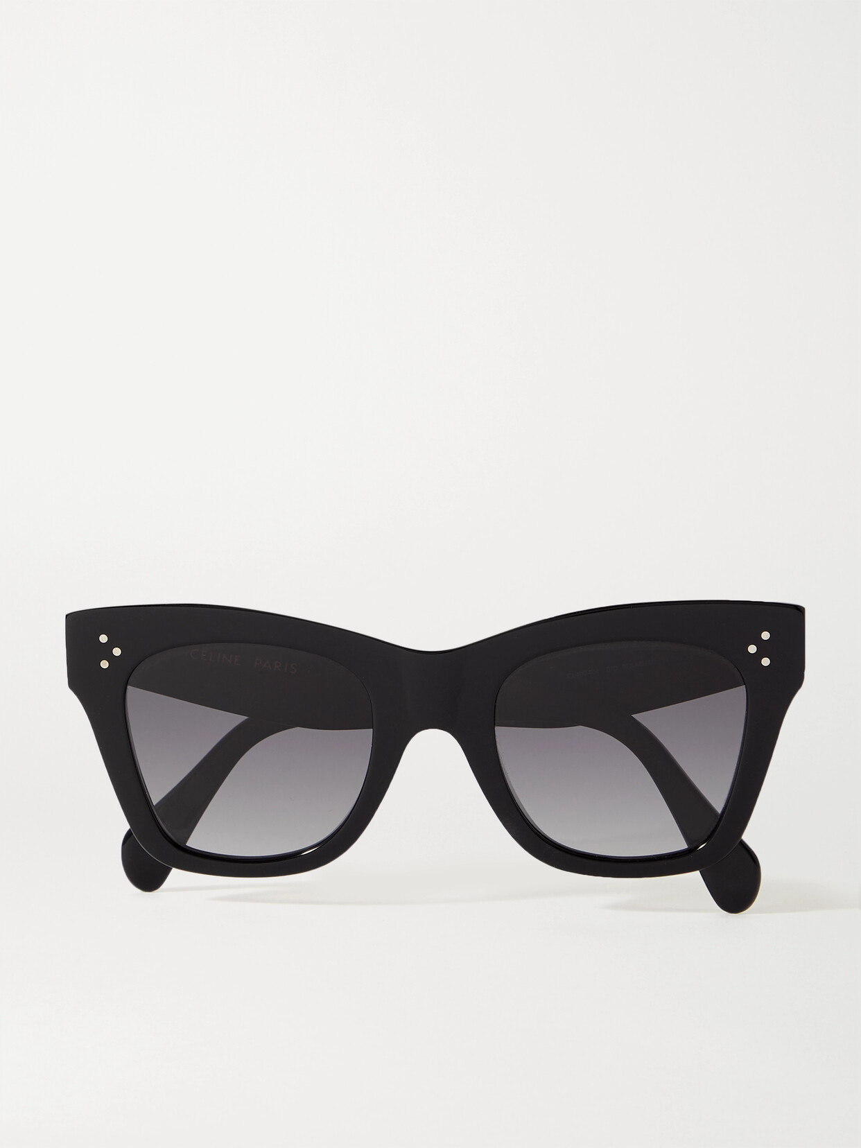 Shop Celine Oversized Cat-eye Acetate Sunglasses In Black