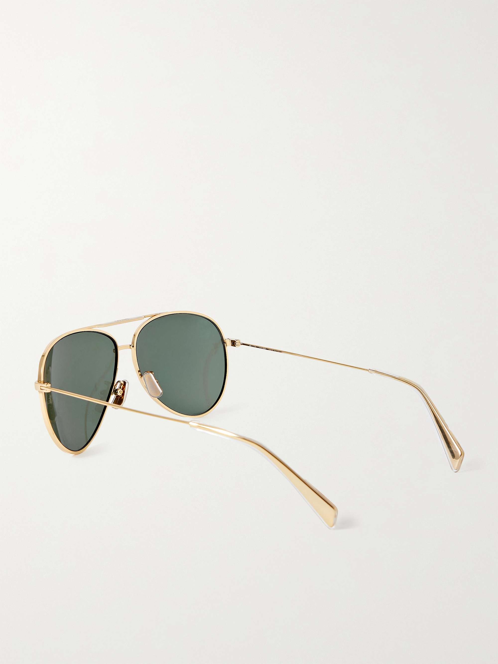 CELINE EYEWEAR Aviator-style gold-tone sunglasses