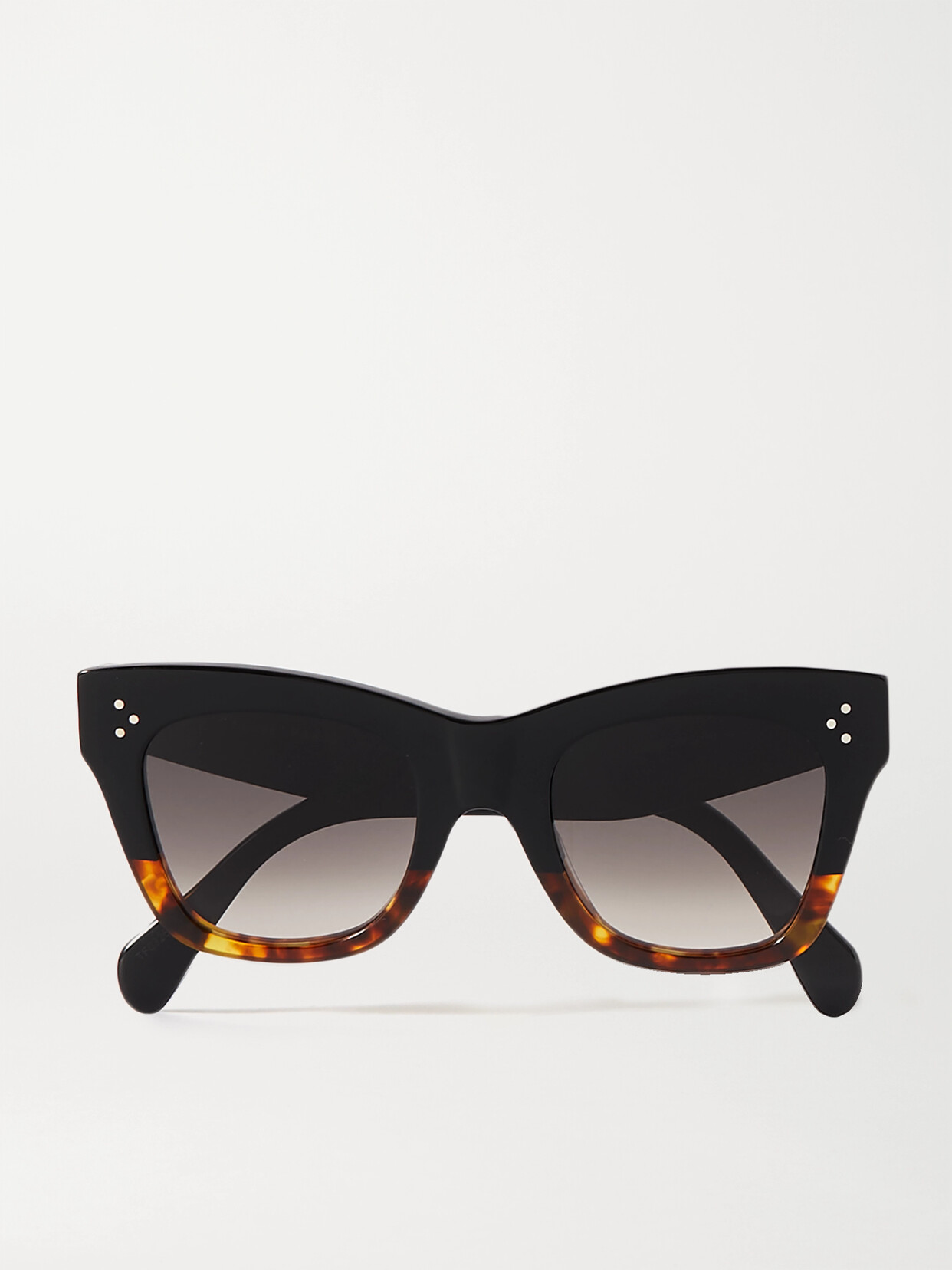 Celine Oversized Square Acetate International-fit Sunglasses In Brown/yellow