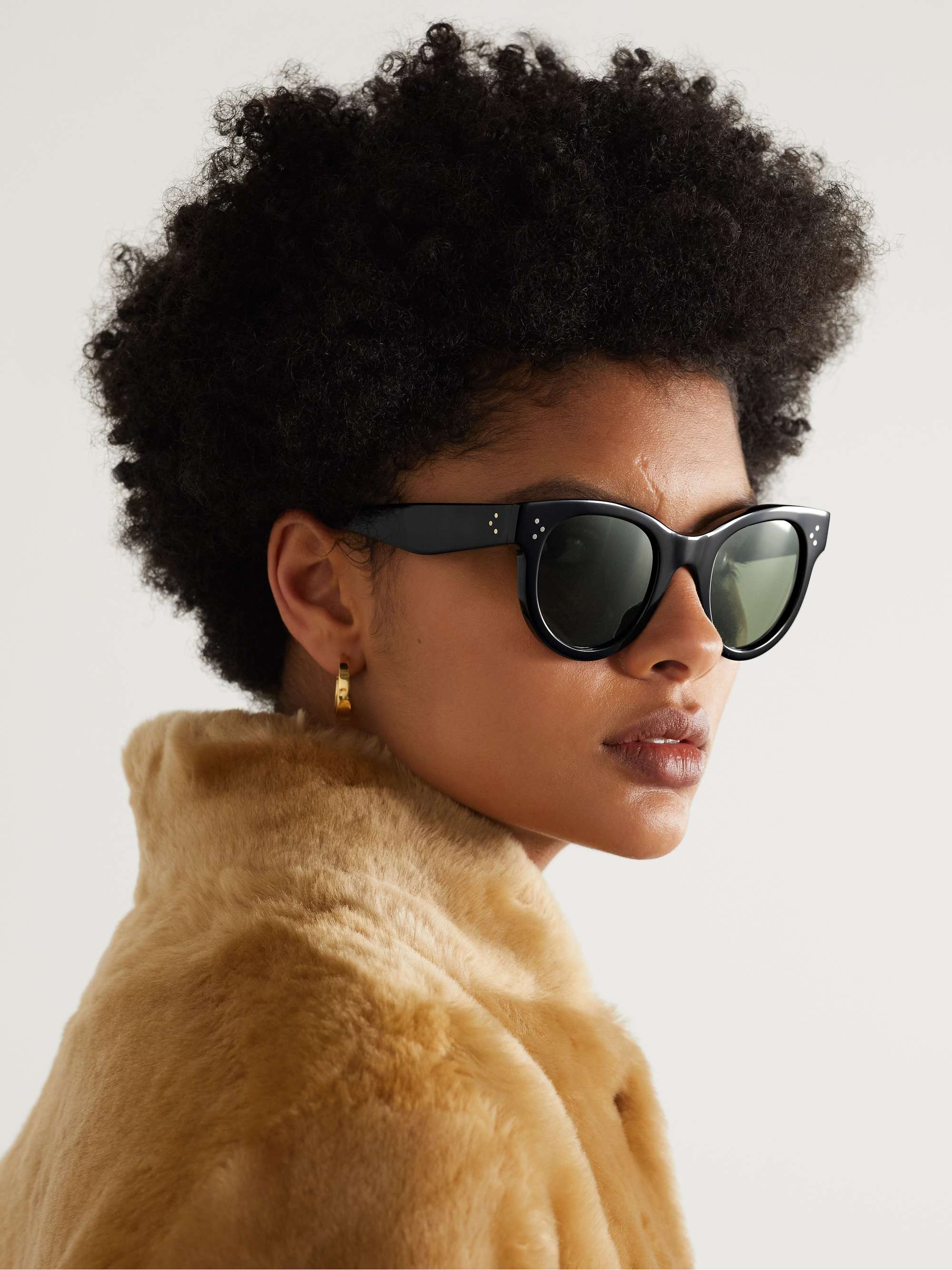 CELINE EYEWEAR Round-frame acetate sunglasses