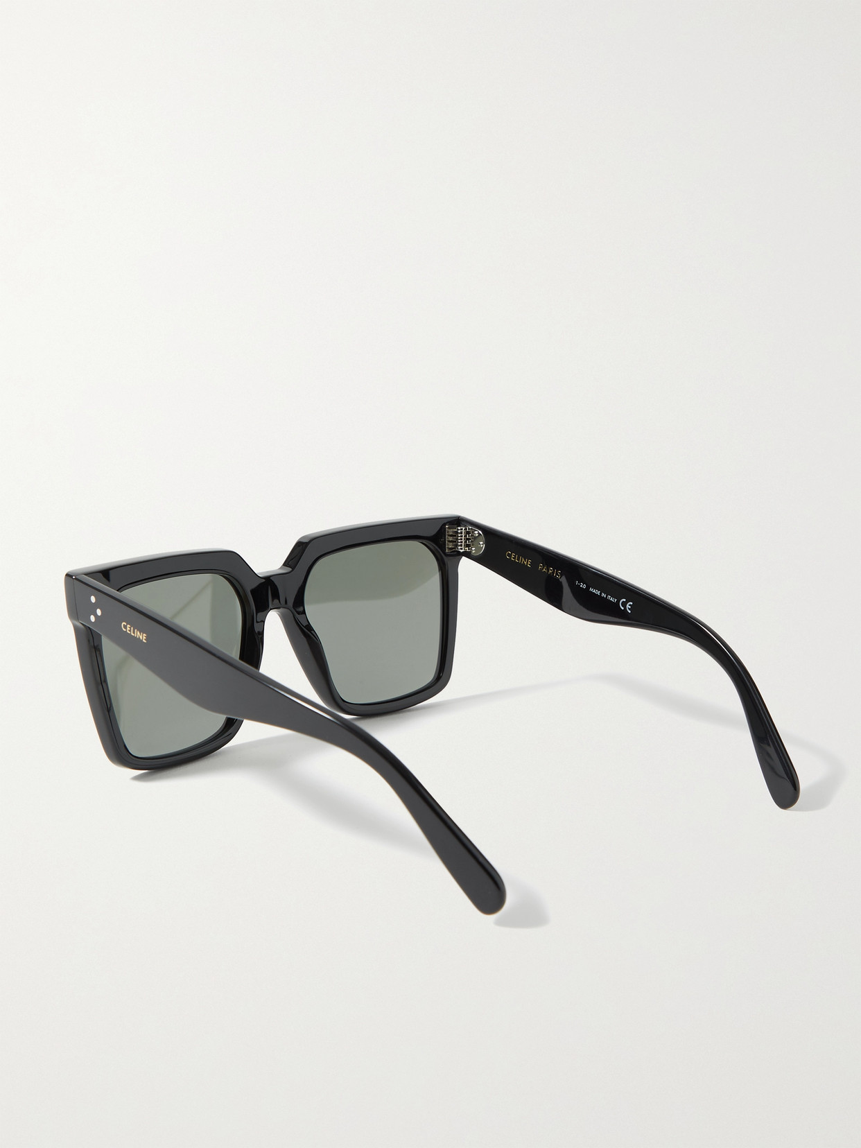 Shop Celine Oversized Square-frame Acetate Sunglasses In Black